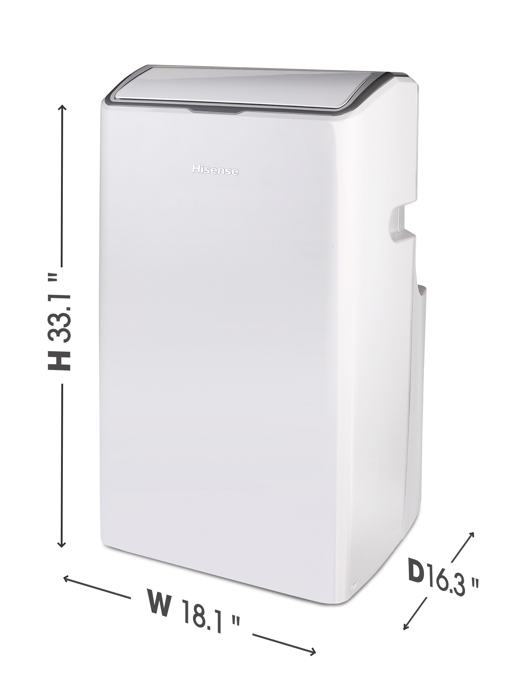 Hisense 12000 Btu Doe 115 Volt White Vented Wi Fi Enabled Portable Air Conditioner With Remote 7023