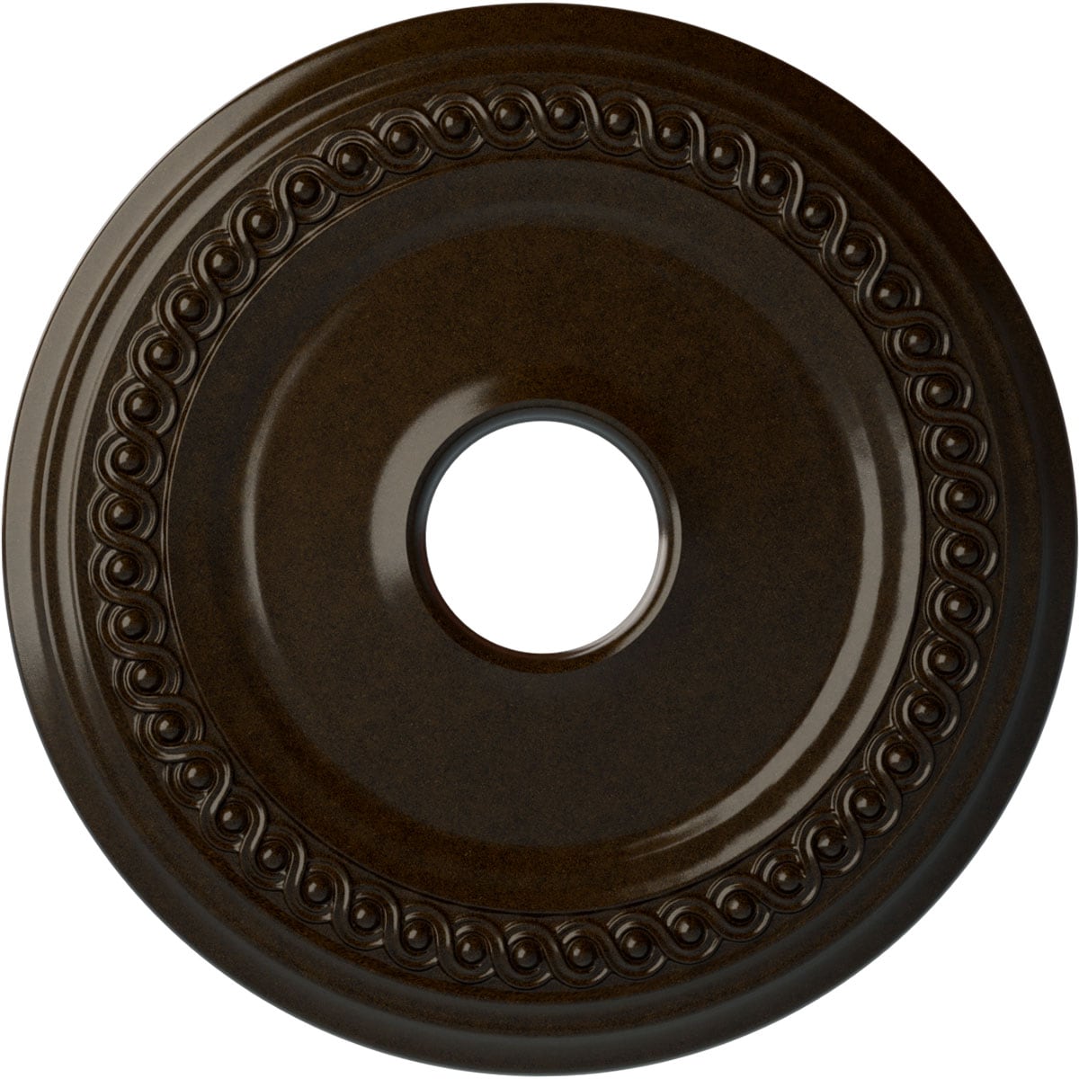 Ekena Millwork CM19CLBZS Classic 18.625-in W x 18.625-in L Painted Bronze Polyurethane Whole Ceiling Medallion