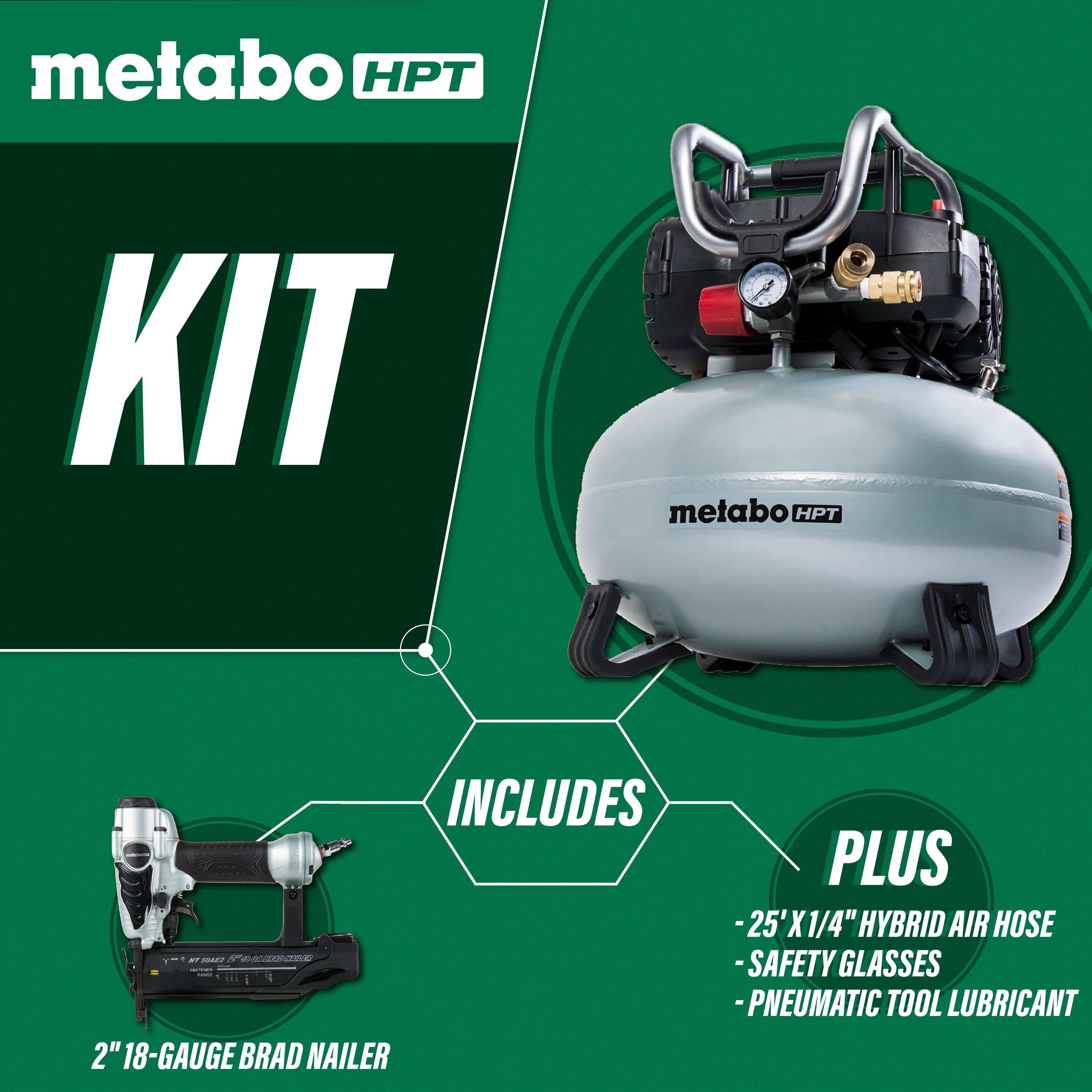 Metabo HPT 6 Gallons Portable 150 PSI Pancake Air Compressor with