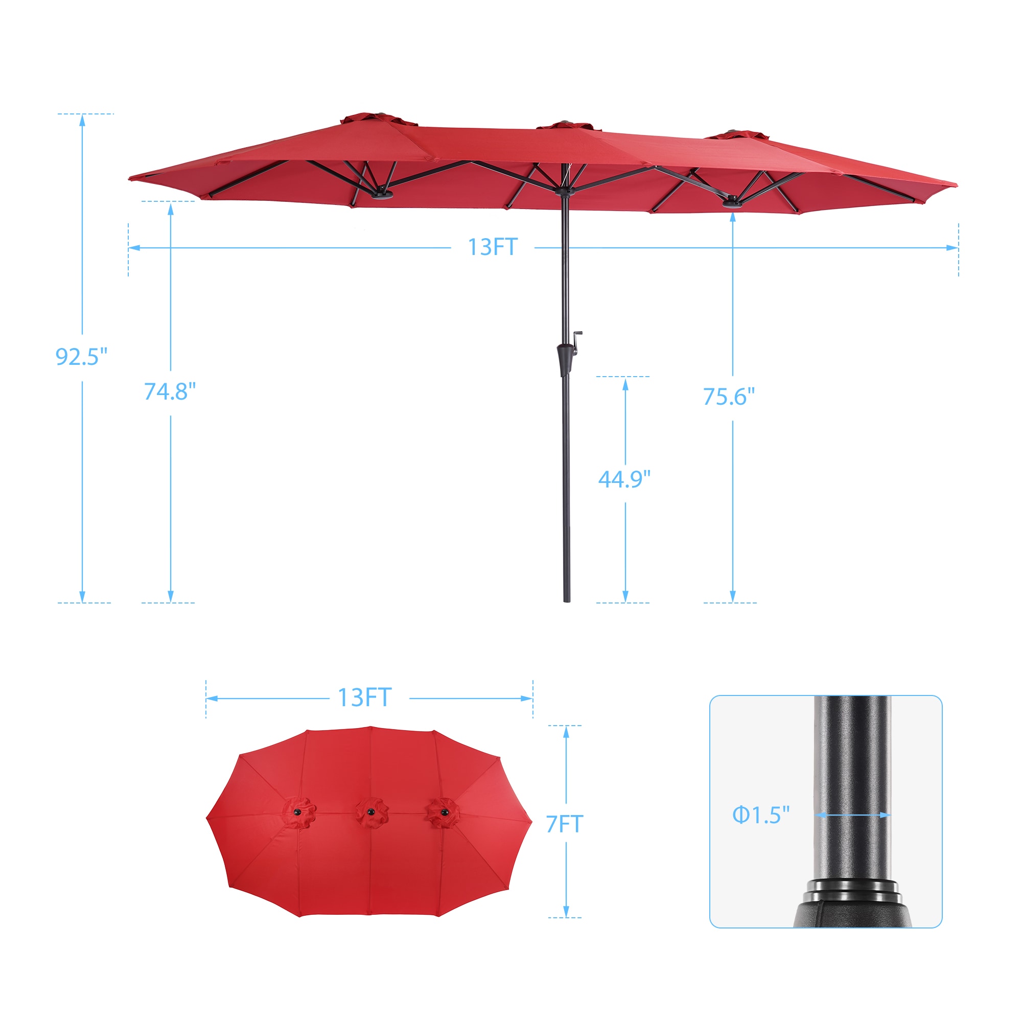 ACEGOSES LW-R16RD-H Umbrellas-2 - View #2