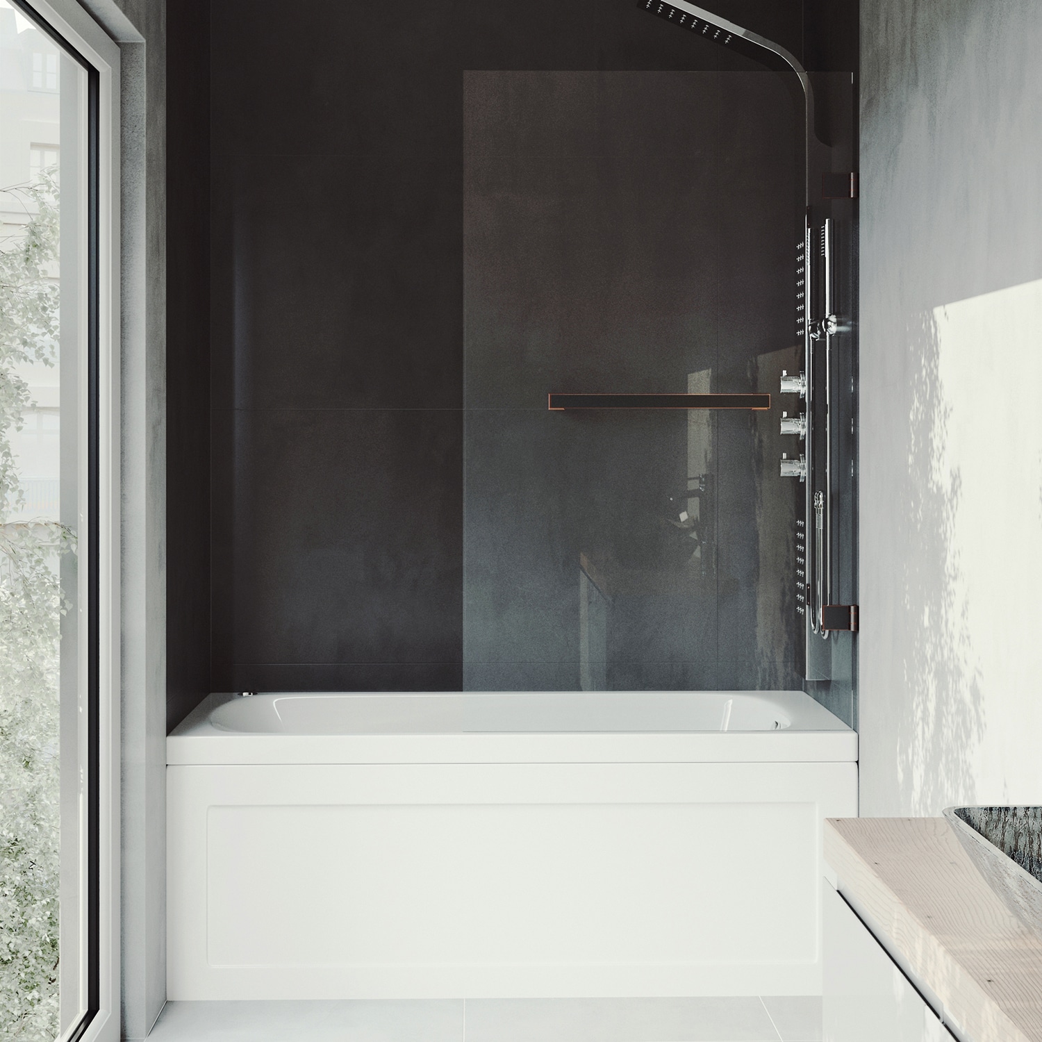 VIGO VG6074ARBCL3458 Bathtub-Doors - View #5