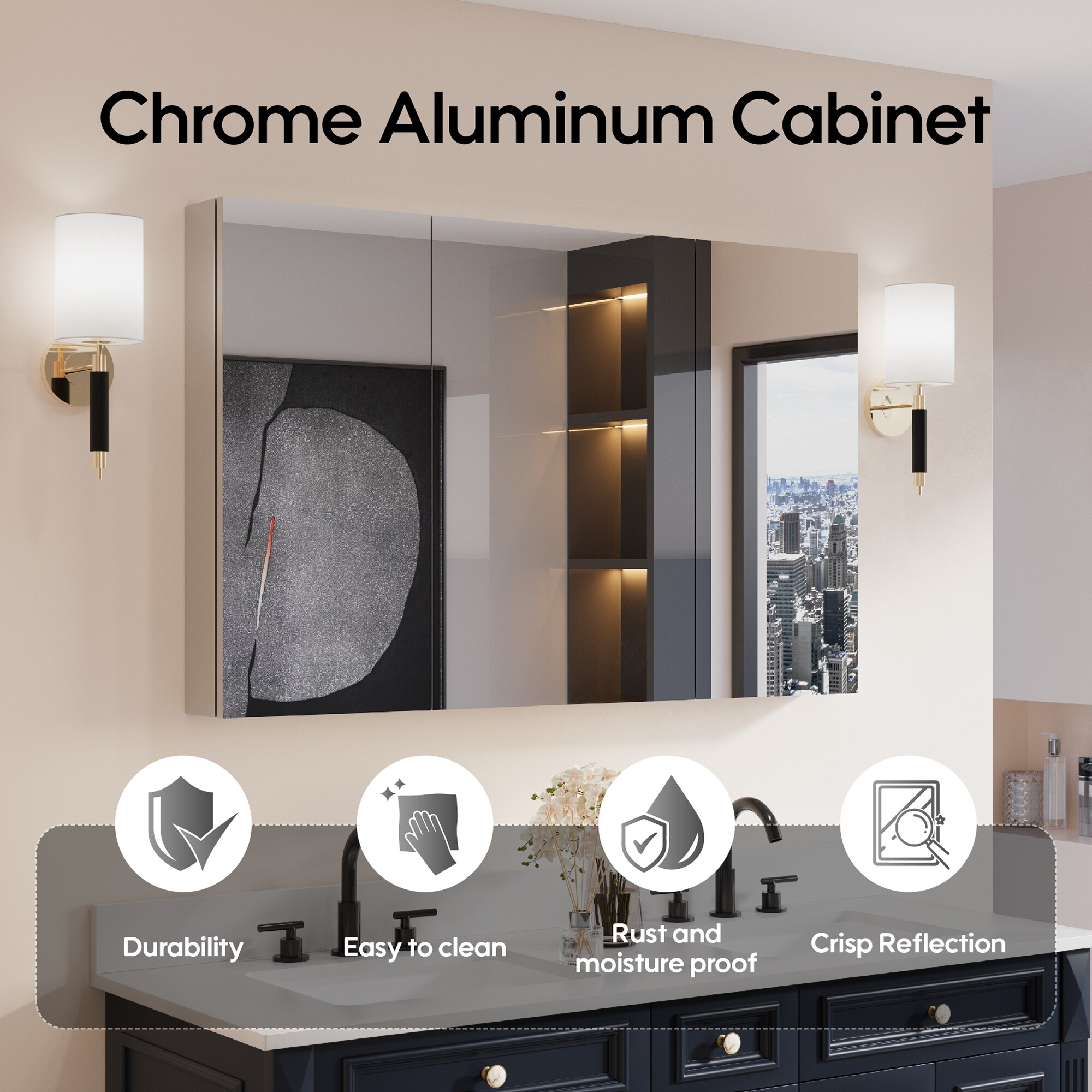 Forclover ARO-MC4830 Bathroom-Medicine-Cabinets - View #6