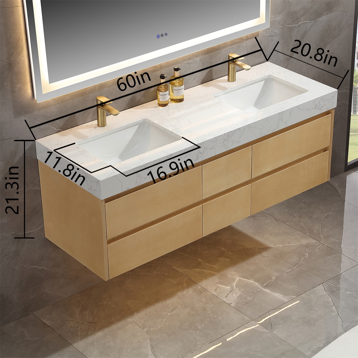 Iseryn AAB60V7NW4 Bath-Vanity-Combo - View #10