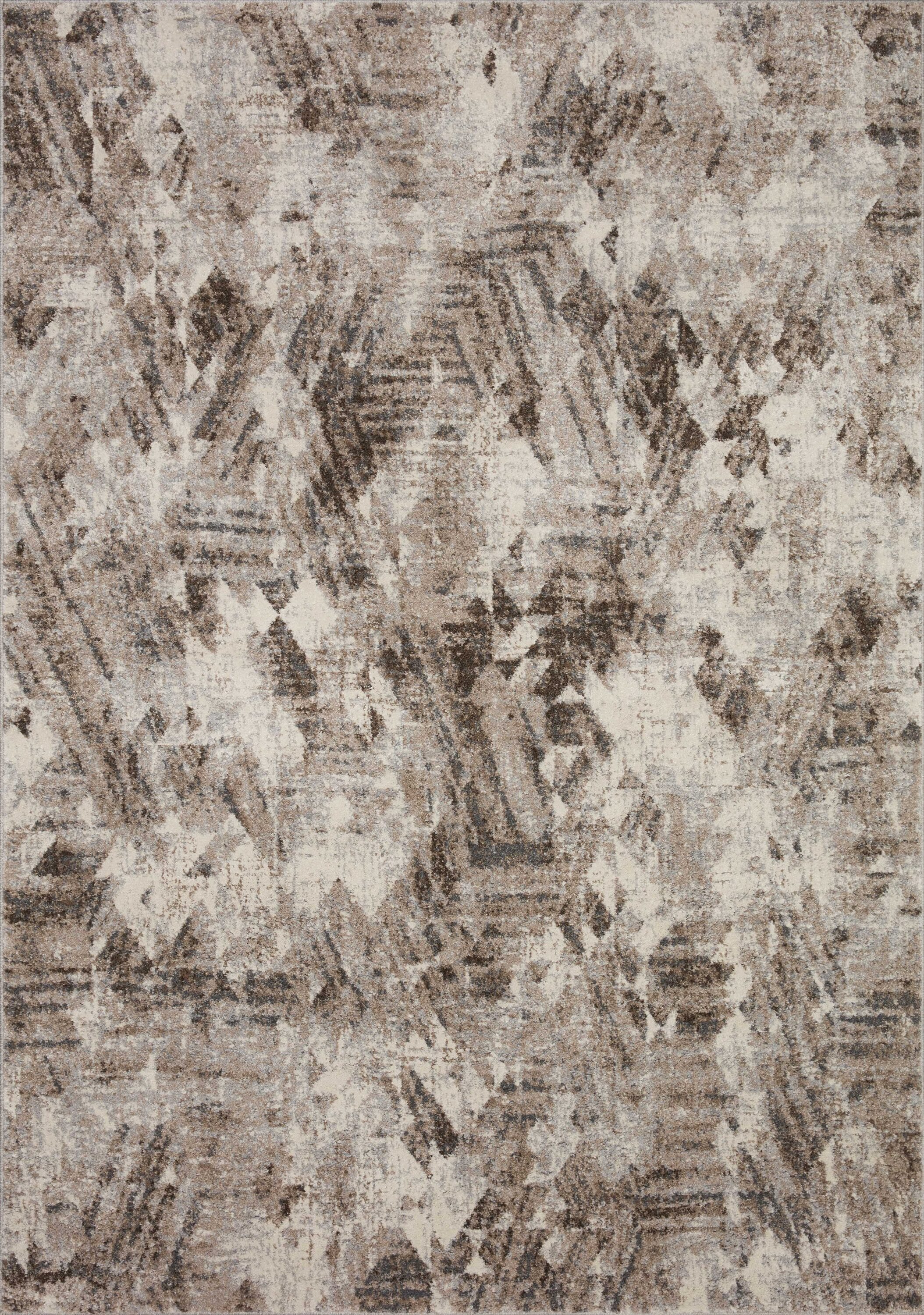 Austen Abstract Natural Mocha Synthetic Area Rug 11'-2" x 15'