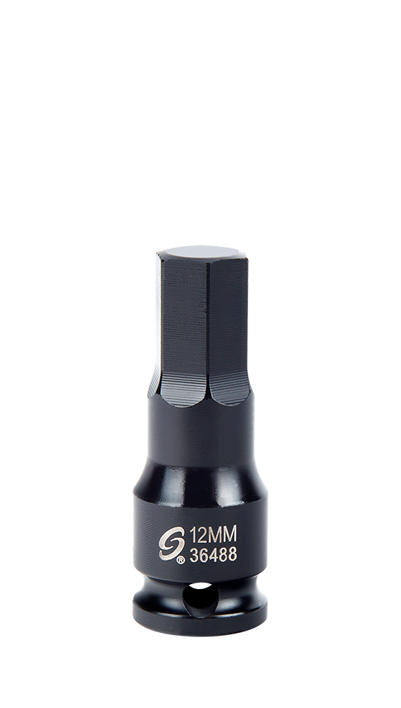 SUNEX TOOLS 36488 Metric 3/8-in Drive 12mm 6-point Impact Socket Individual