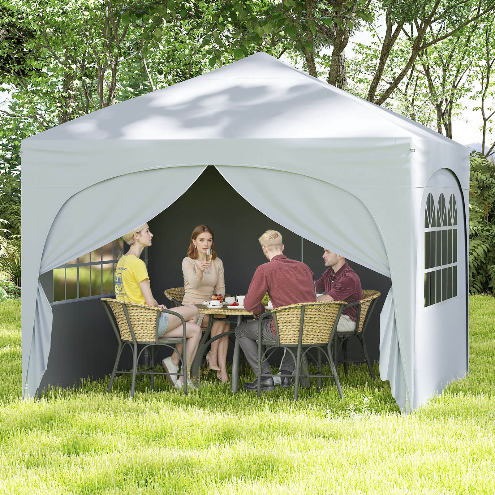 Costway HCST07293 Wood-Resin-Gazebos - View #10