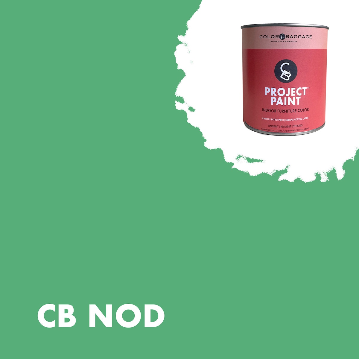 Color Baggage NOD-PIF-SAT-Q Project Paint Indoor Satin Nod ( 1-quart )