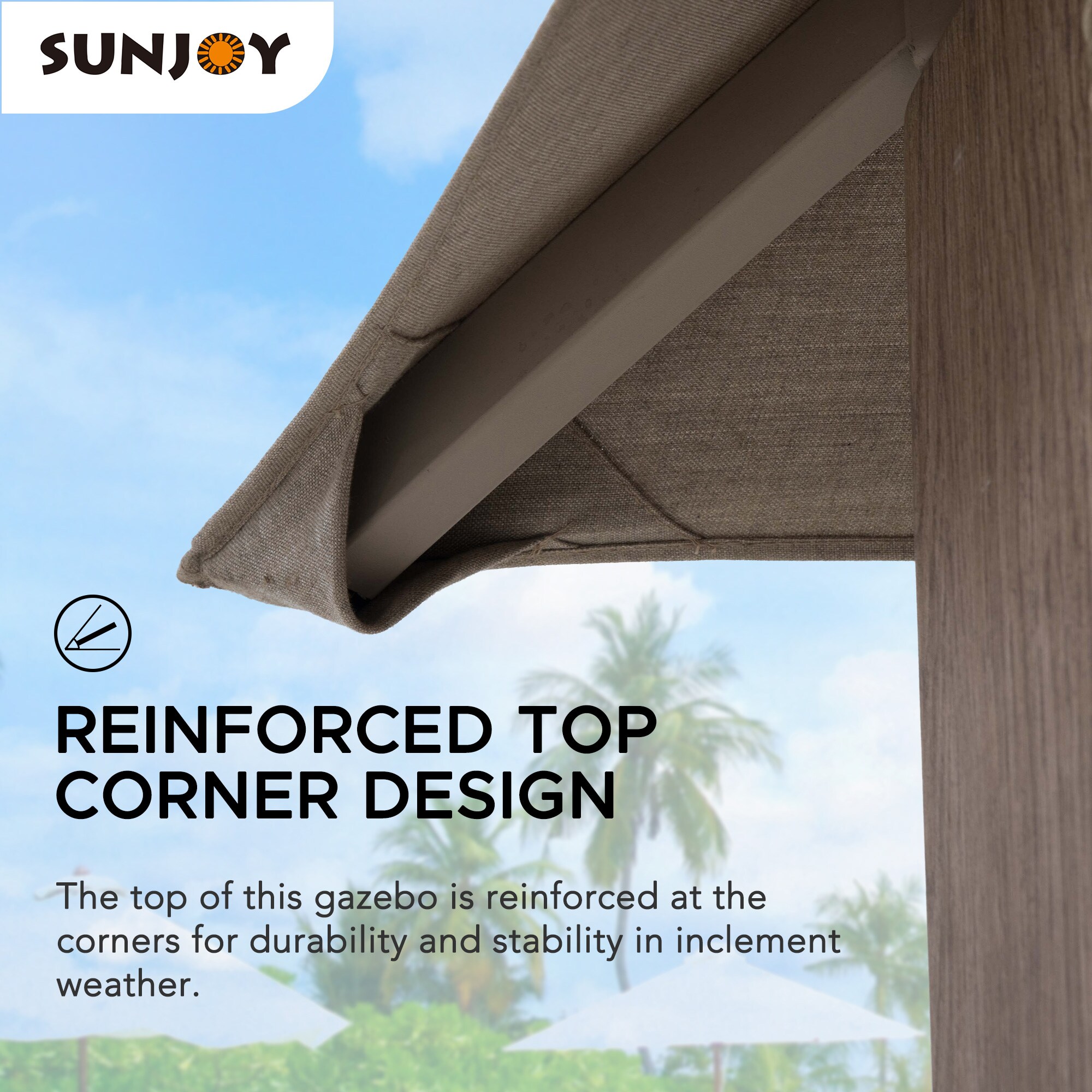 Sunjoy A101012801 Wood-Resin-Gazebos - View #8