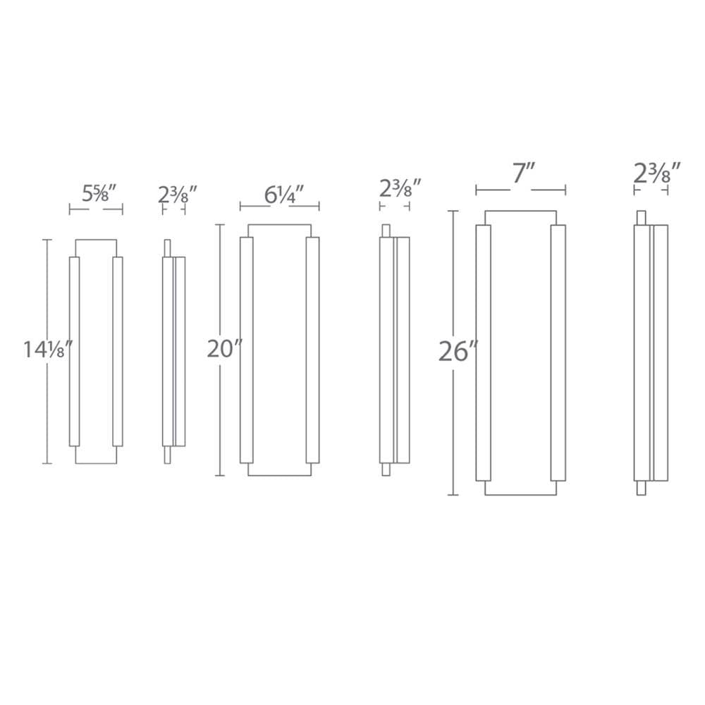 dweLED WS-W11926-BK Outdoor-Wall-Lighting - View #2