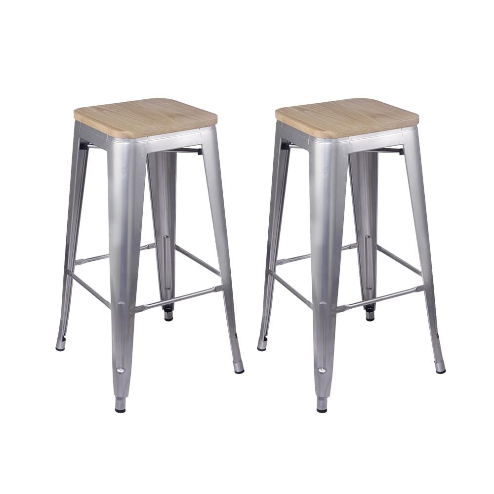 GIA M01-30SL_LWOOD_2_LWS 30 inch metal bar stool Silver 30.0-Inches H Bar height Stackable Metal Bar Stool