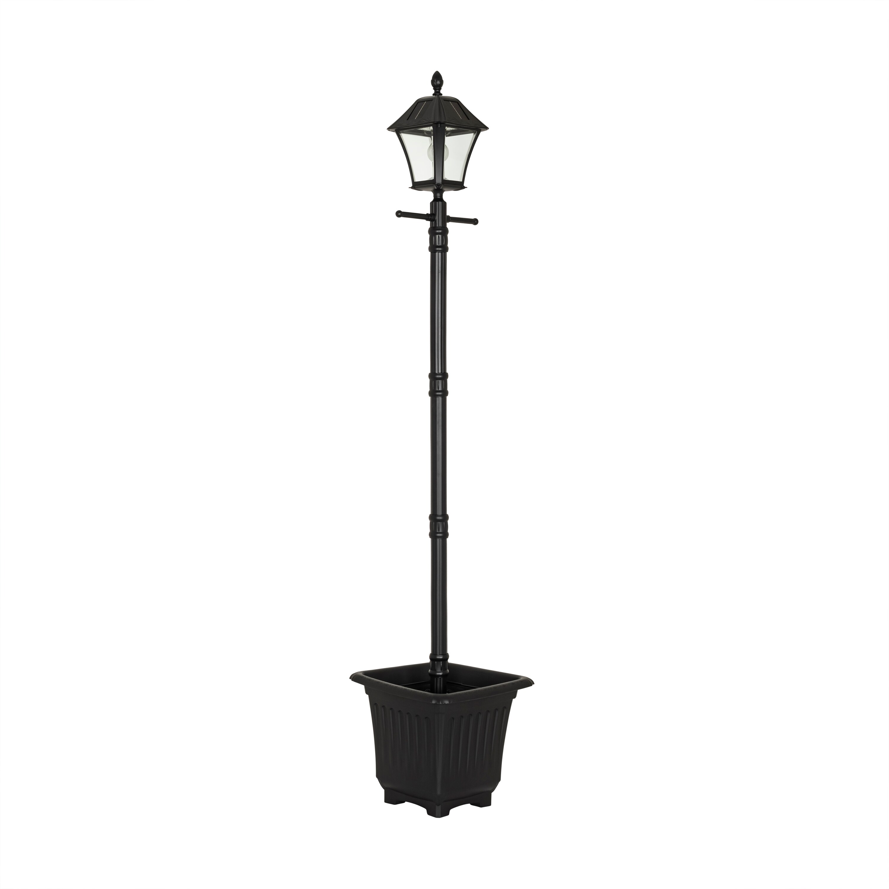 gama sonic baytown ii solar lamp post