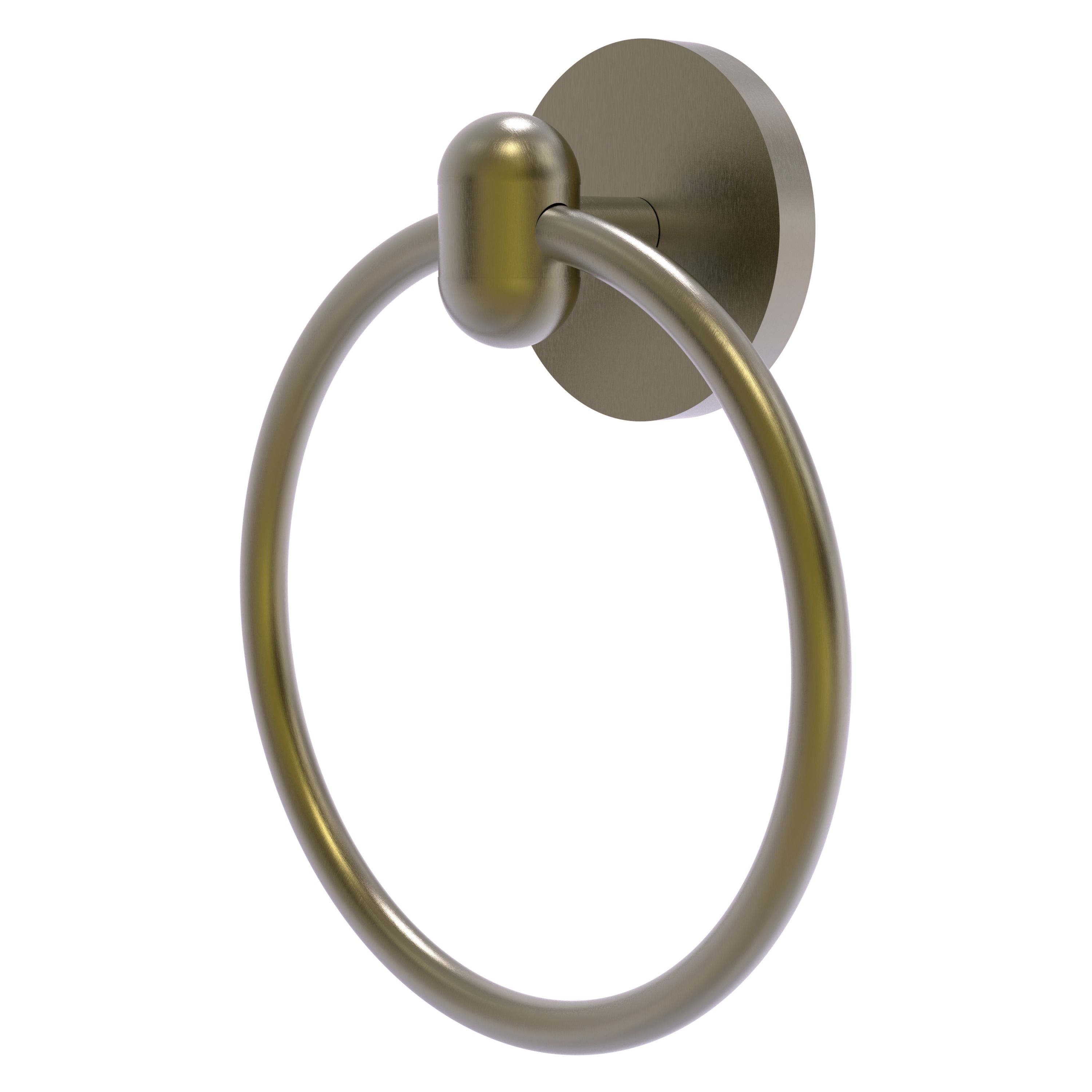 Allied Brass TA-16-ABR Tango Antique Brass Wall mount Single Towel Ring