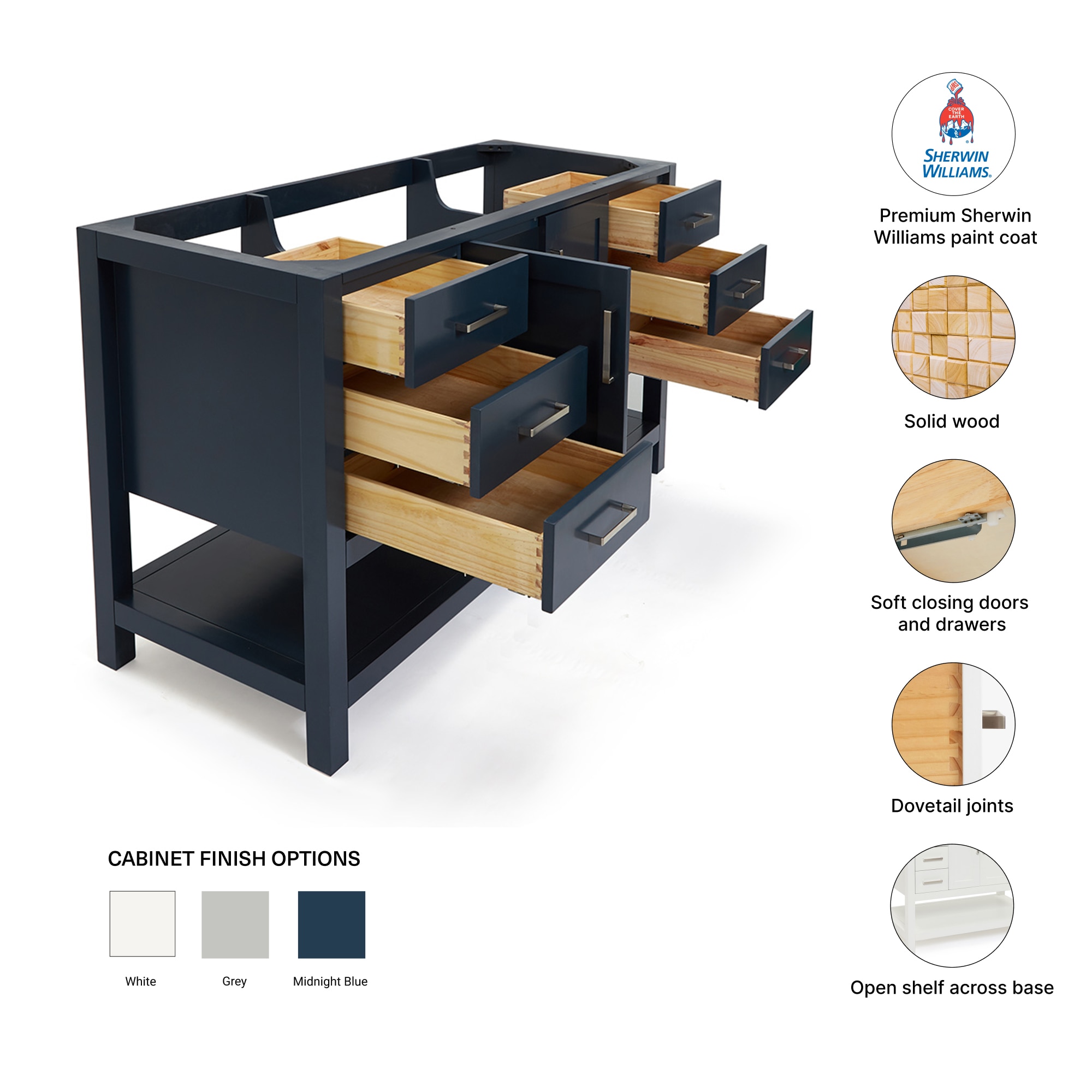 ARIEL S060S-BC-MNB vanities - View #4