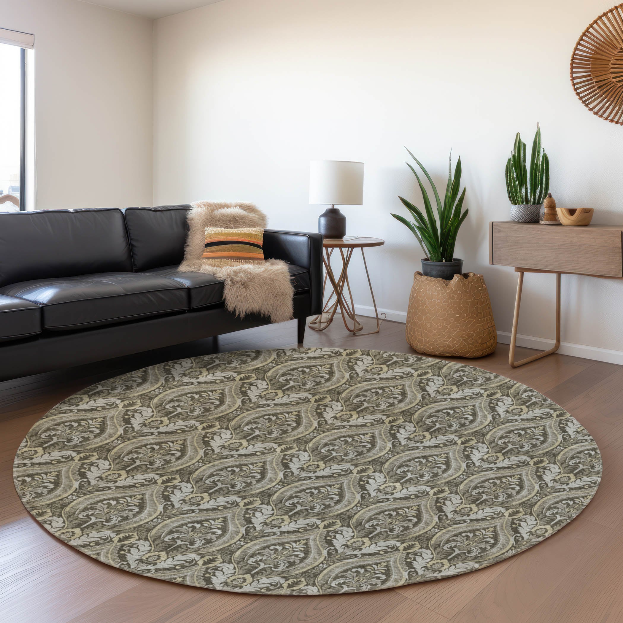 Addison Rugs AMF543GE10X14 Mayfield AMF543GE 10 x 14 (ft) Loomed Polyester Green Rectangular Indoor Geometric Machine washable Area rug