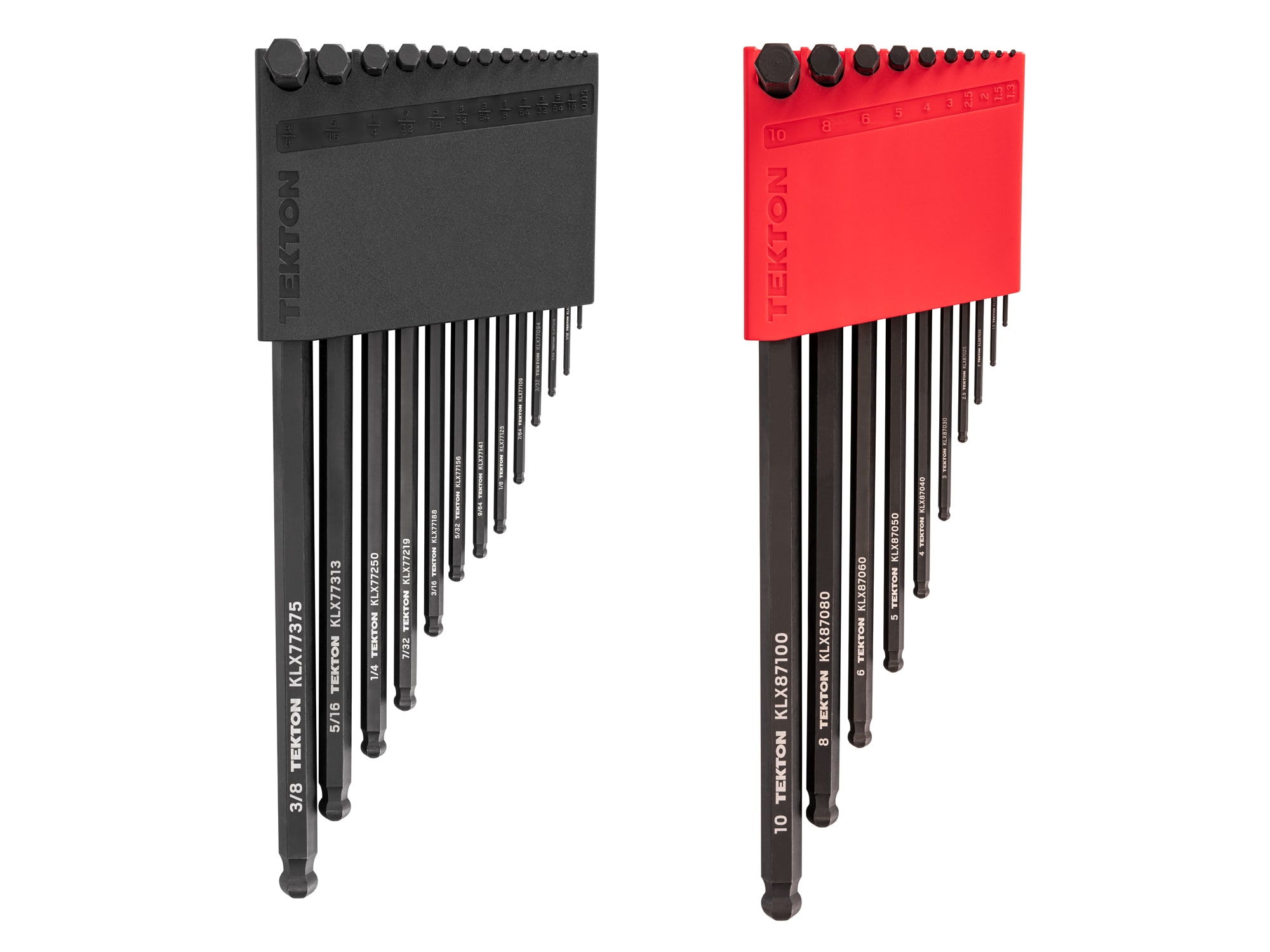 TEKTON KLX91313 Assorted Standard (SAE) and Metric combination 23 -Pieces Hex key set