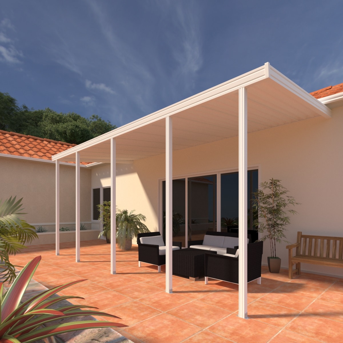 Four Seasons OLS FSOLPCTV2210W20 carports - View #2