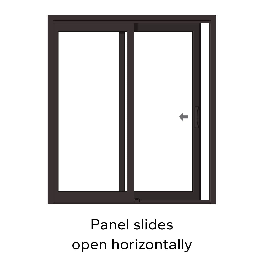 Pella Lifestyle 72-in X 80-in Dual-pane White Wood Sliding Left-Hand ...