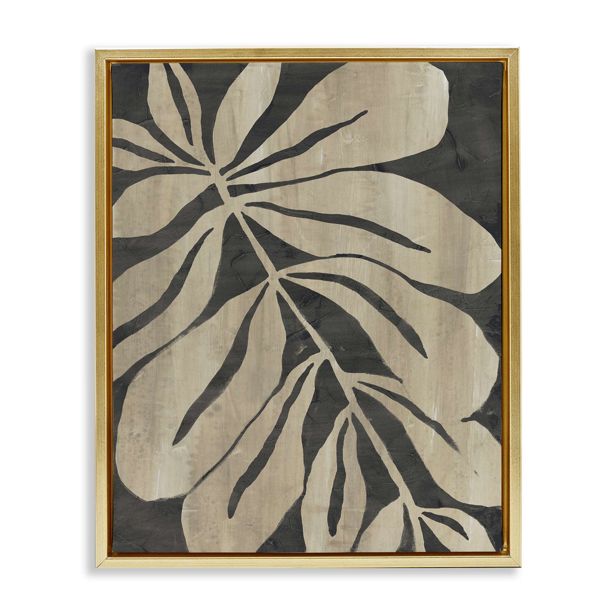 Stupell Industries BS-357-FFG-16X20 Rustic Leaf Shape Floating Frame design by June Erica Vess