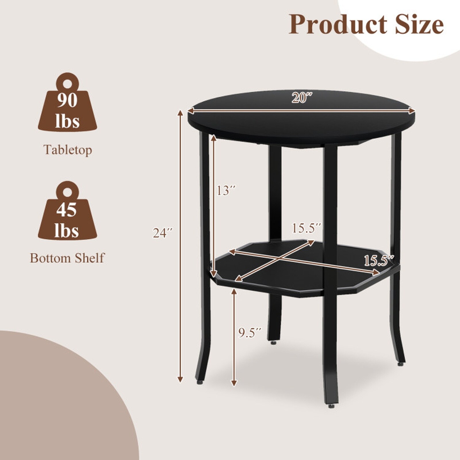 SUGIFT LW108SUGHY3394 End-Tables - View #3