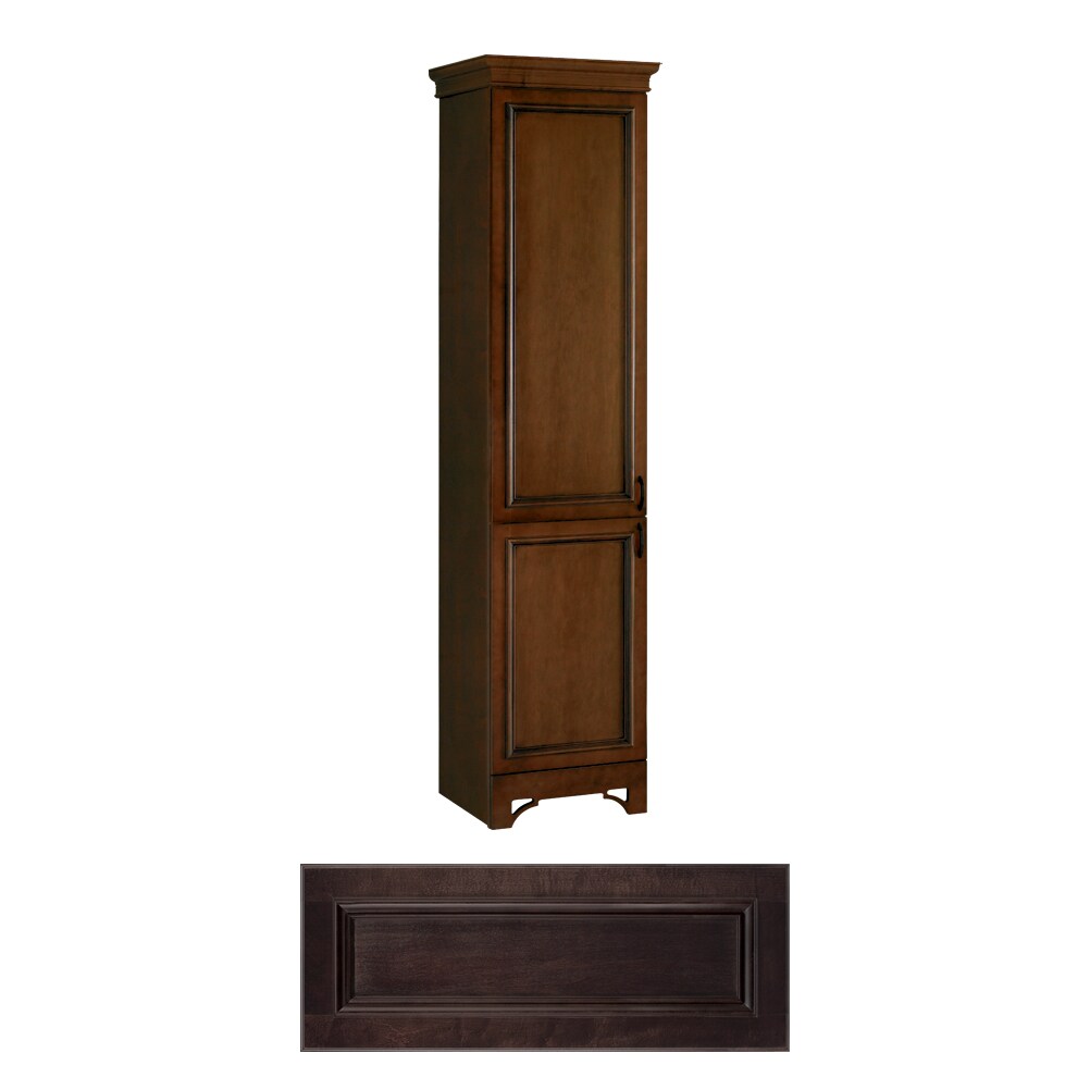 Architectural Bath ABS18LB-25 Savannah 18-in W x 81-in H x 21-in D Java Wood Linen Cabinet