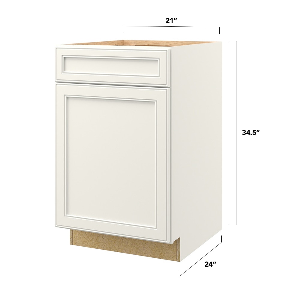 allen + roth McKeller 21-in W x 34.5-in H x 24-in D Linen 1-Drawer Base ...