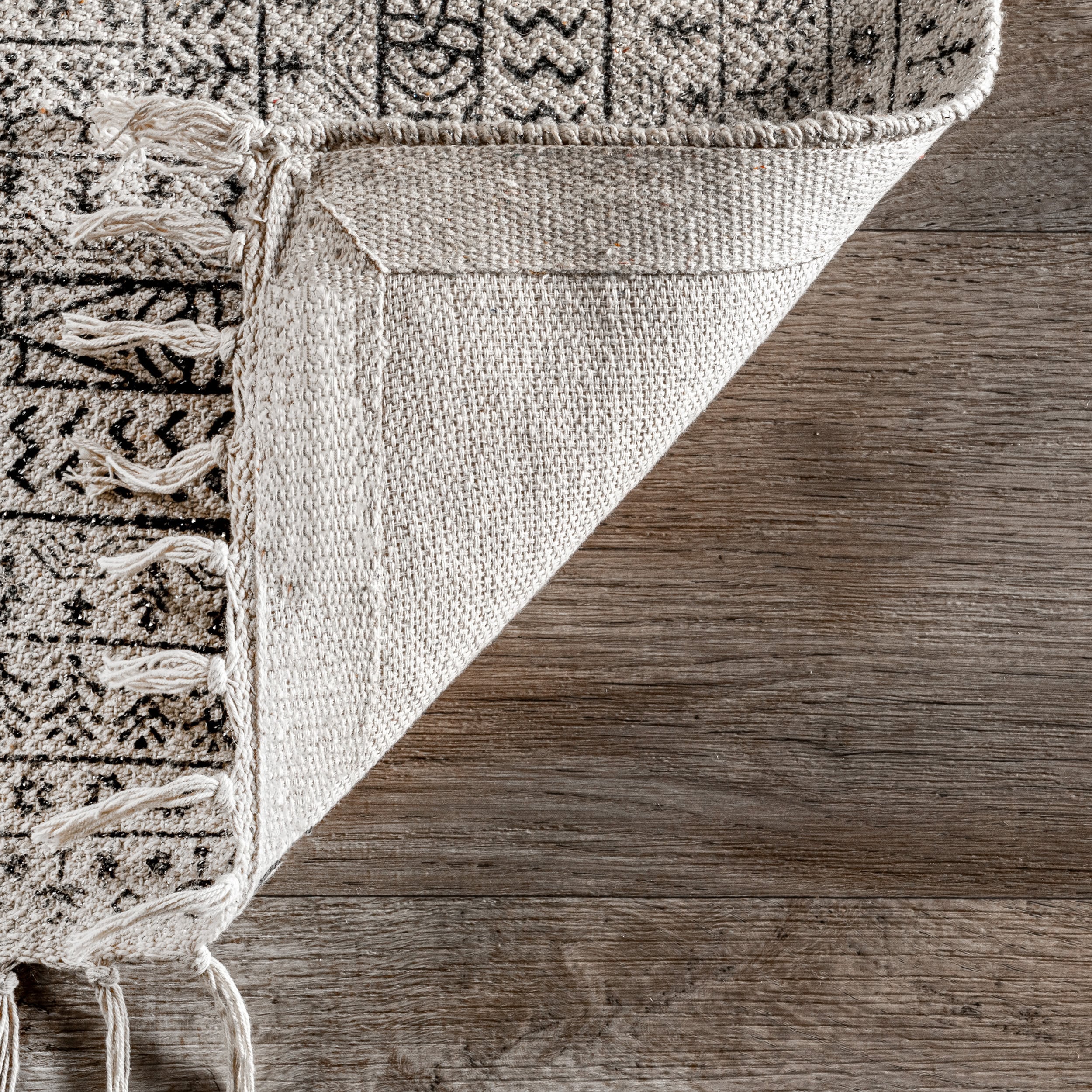 Handmade Moroccan Trellis Ivory Wool 5' x 8' Area Rug