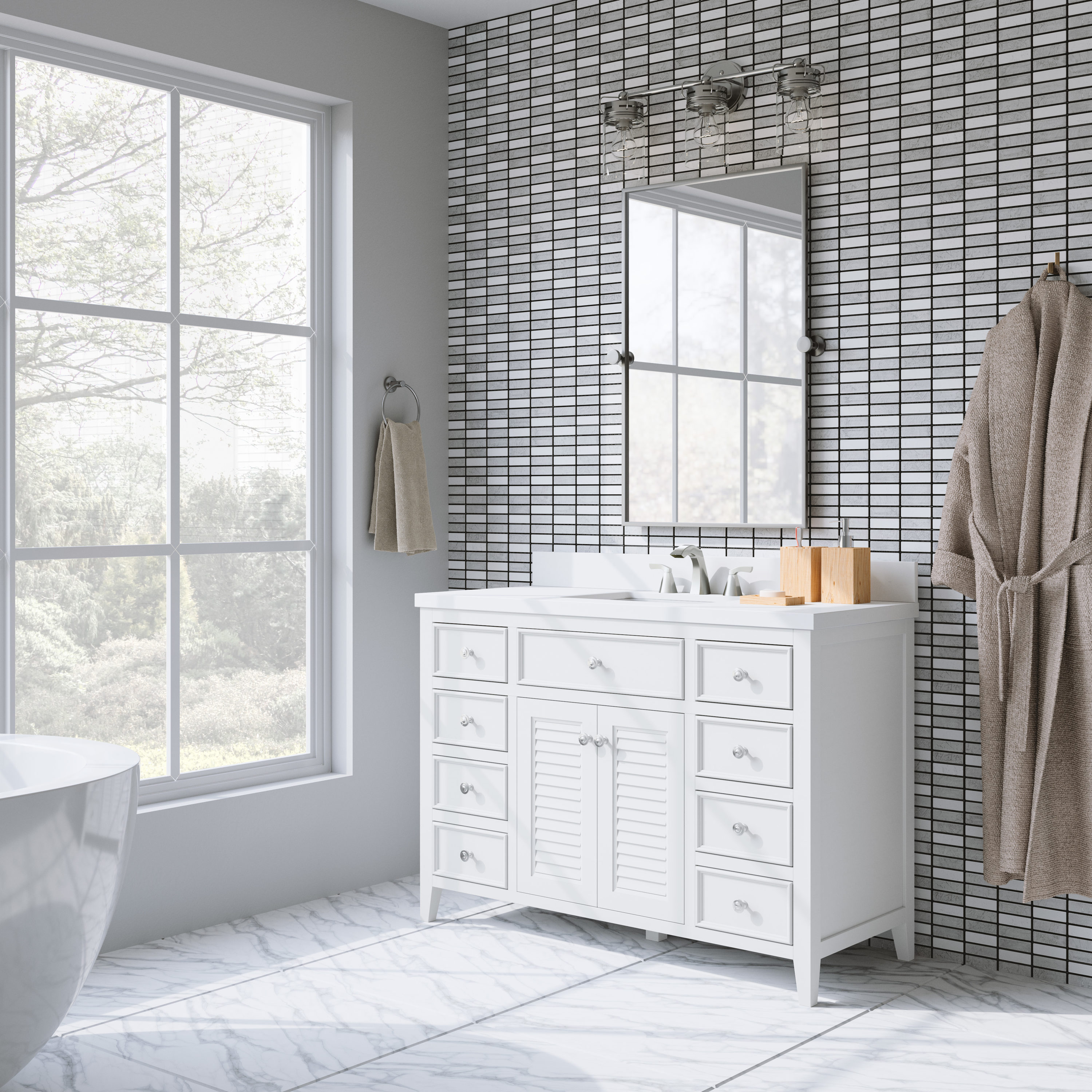 allen + roth LWSA48VW Bath-Vanity-Combo - View #8