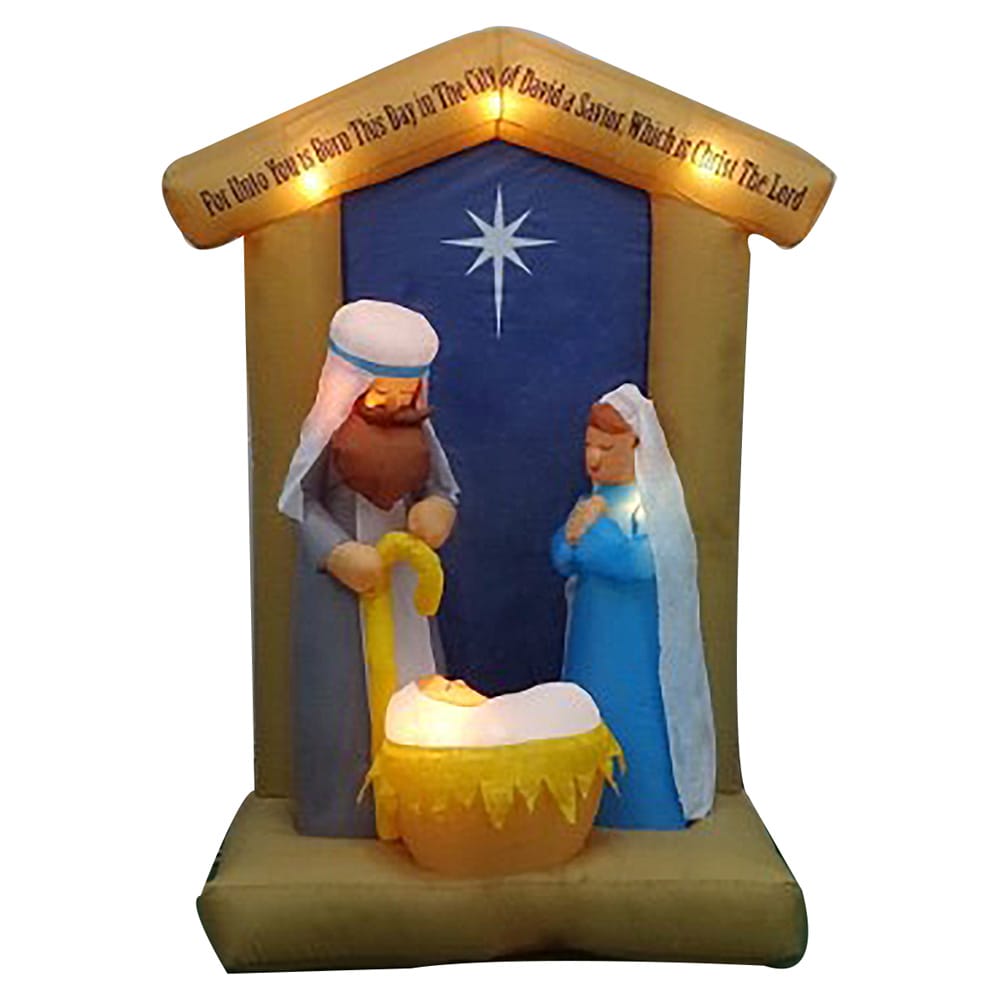 6.5 ft LED Nativity high quality Scene Inflatable