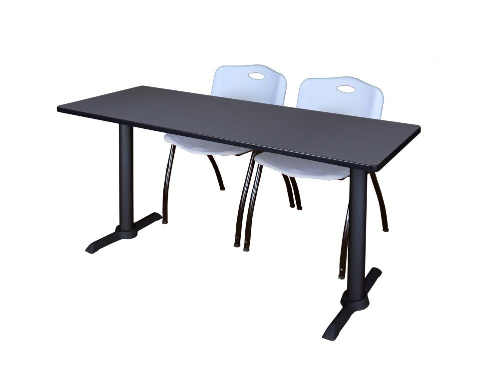 Regency MTRCT7224GY47GY Training Gray 4-Person Training Table (72-in W x 29-in H)