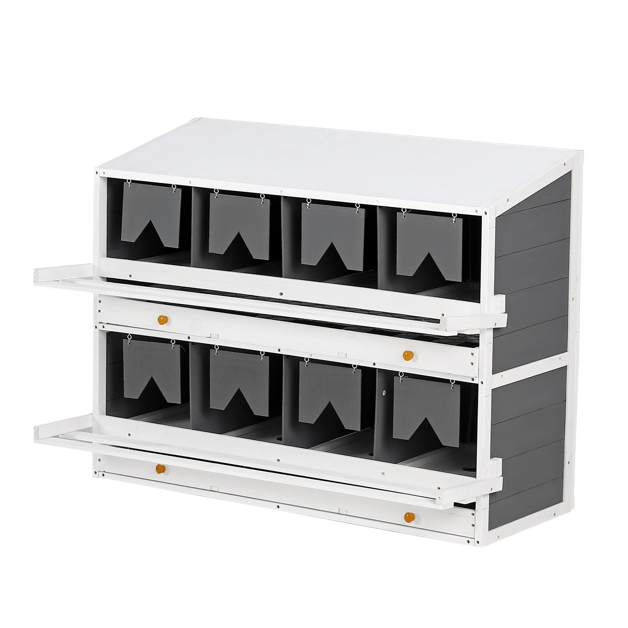 Kahomvis MEKN-QPW1-022 Gray Wood Chicken coop