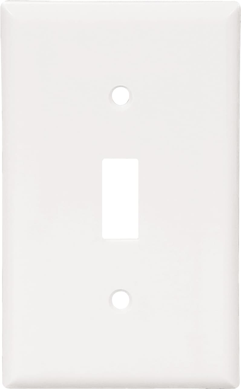Metal Maxi White Smooth Single Toggle Wall Plate Lot of 100 