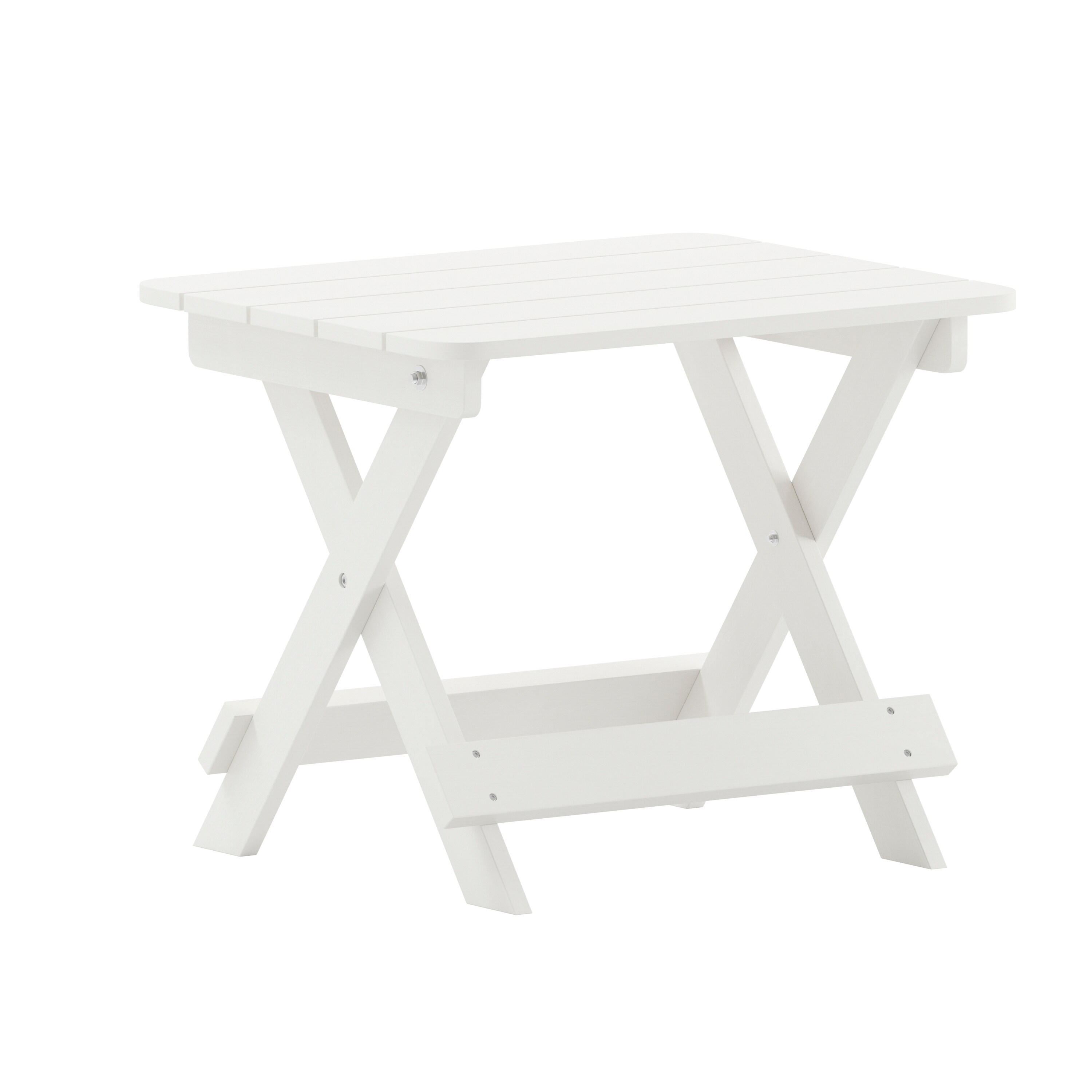Taylor & Logan 196861084782 Hedley Rectangle Outdoor End Table 16.25-in W x 20-in L