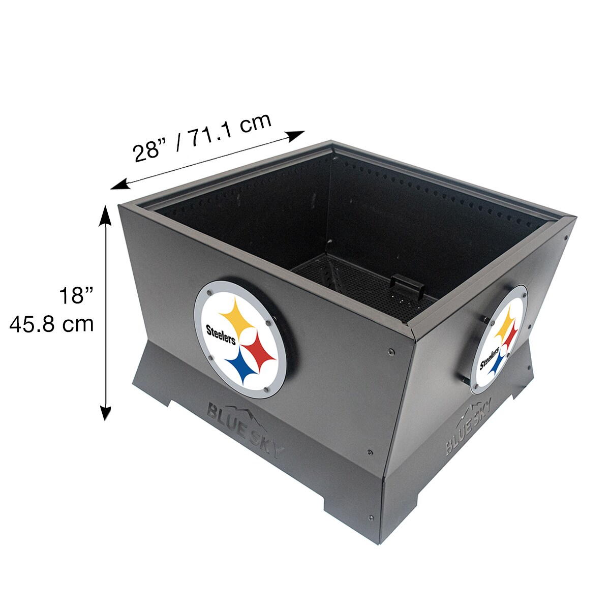 Blue Sky Outdoor Living SFP28SQ-STEELERS Outdoor-Woodburning-Firepits - View #4
