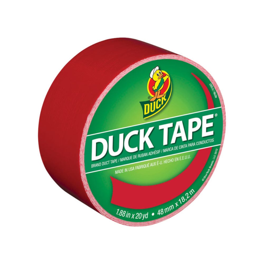 Duck - 1.88 in. W X 20 yd L Red Solid Duct Tape