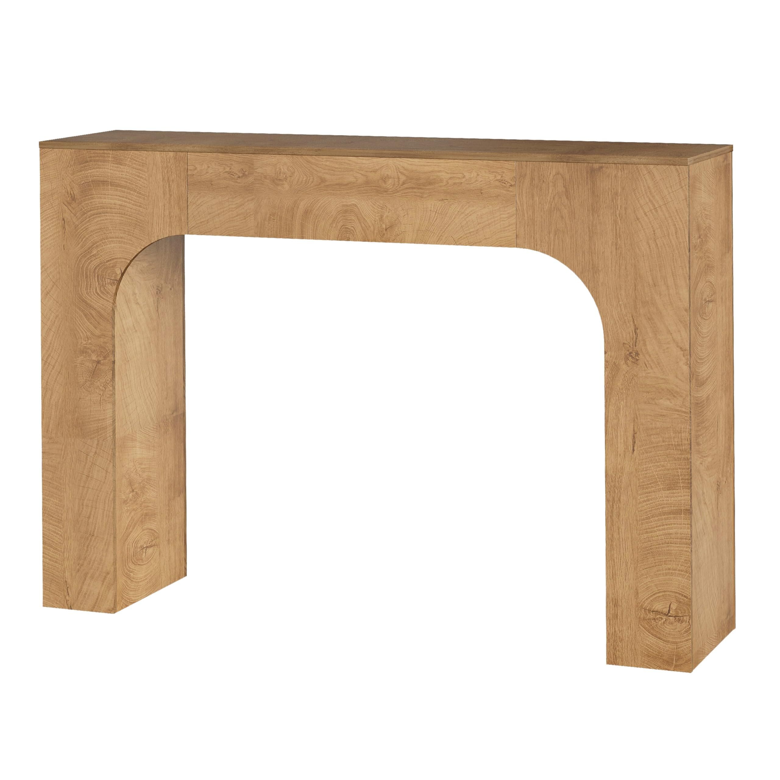 Garvee 47 Inch Farmhouse Console Table Narrow Wood Entryway Table Behind Couch Slim Rustic Hallway Furniture for Living Rooms