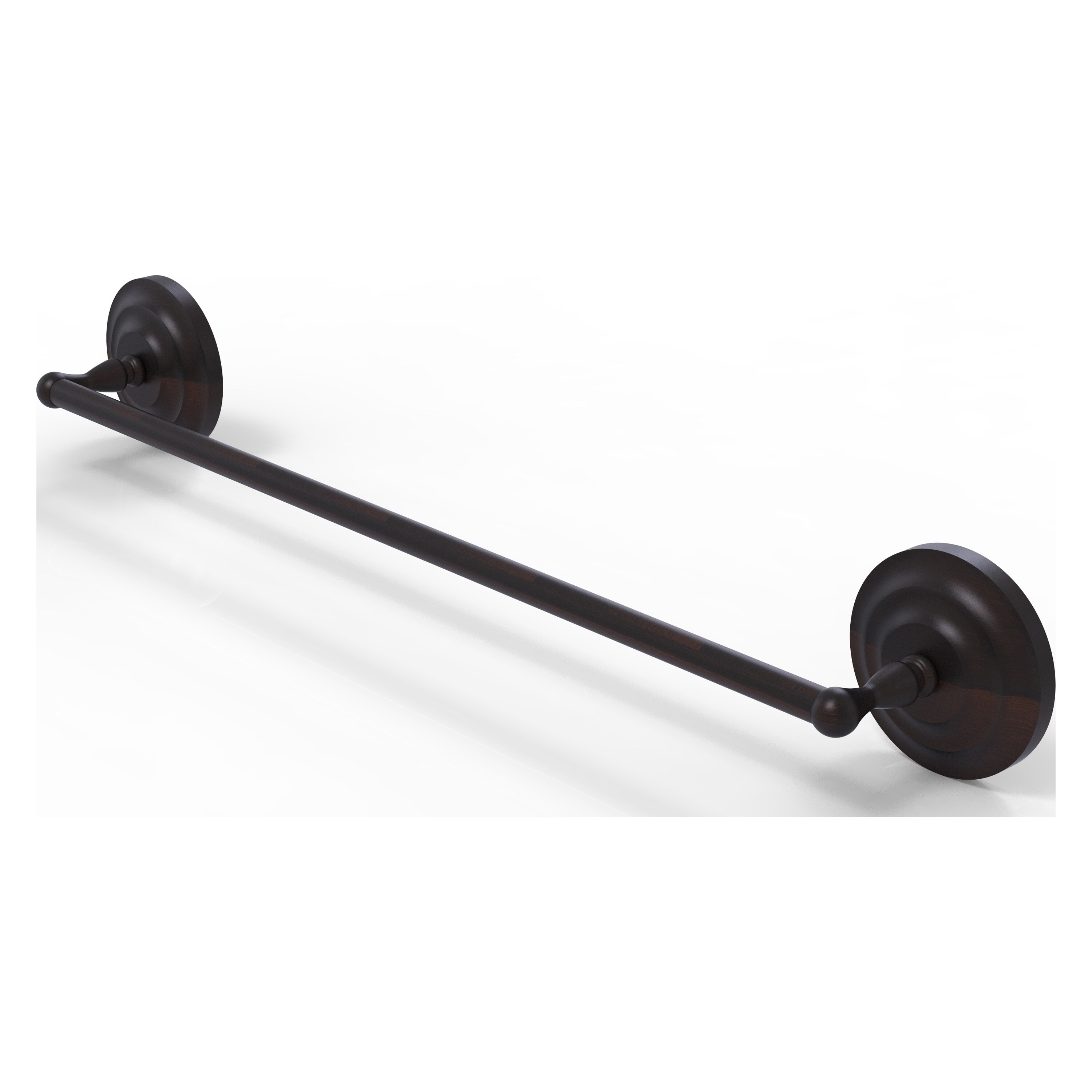 Allied Brass QN-31/24-VB Que New 24-in Venetian Bronze Wall mount Single Towel Bar