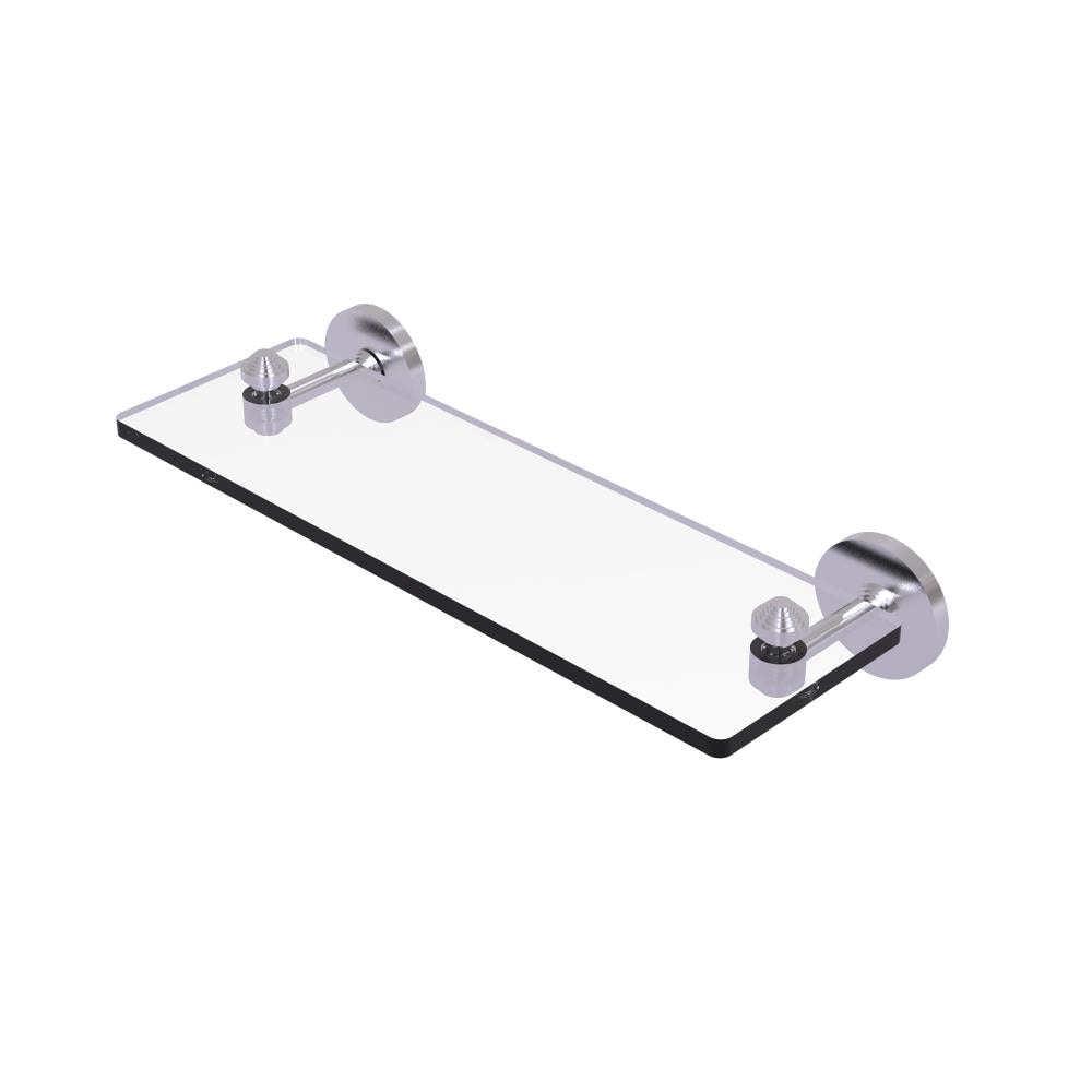Allied Brass SB-1/16-SCH Southbeach Satin Chrome Wall mount Bathroom Shelf ( 16-in x 2.75-in x 5-in )
