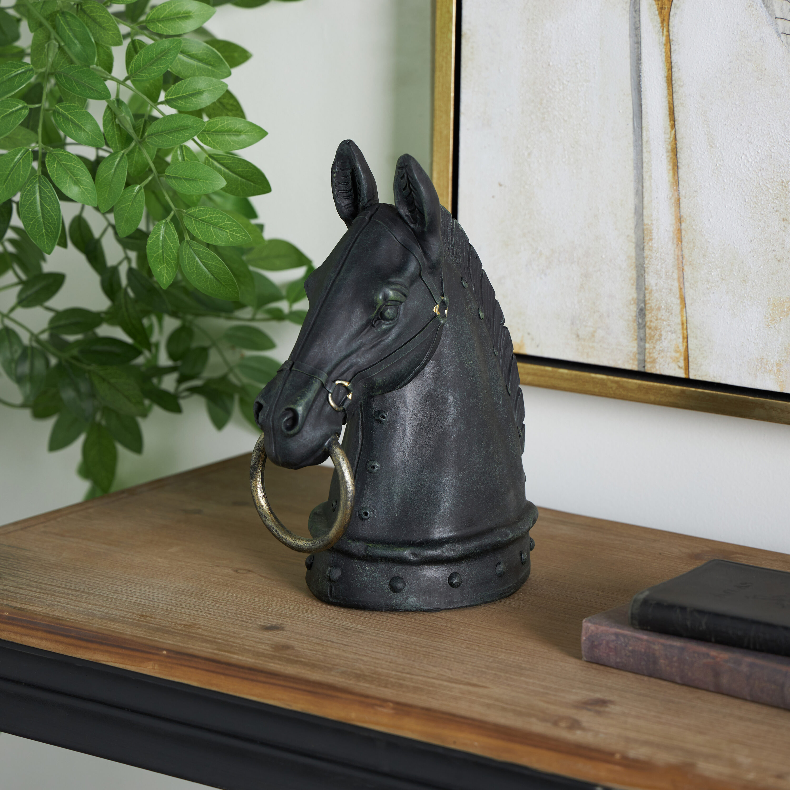 Grayson Lane 44723 Black Stone Oriental Sculpture