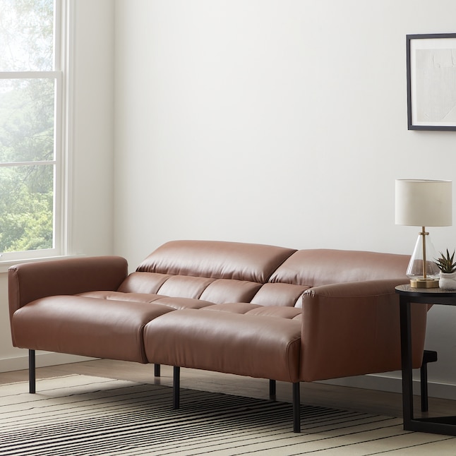 Faux Leather Twin Sofa Bed, Comfort Design Leather Sofa Bed