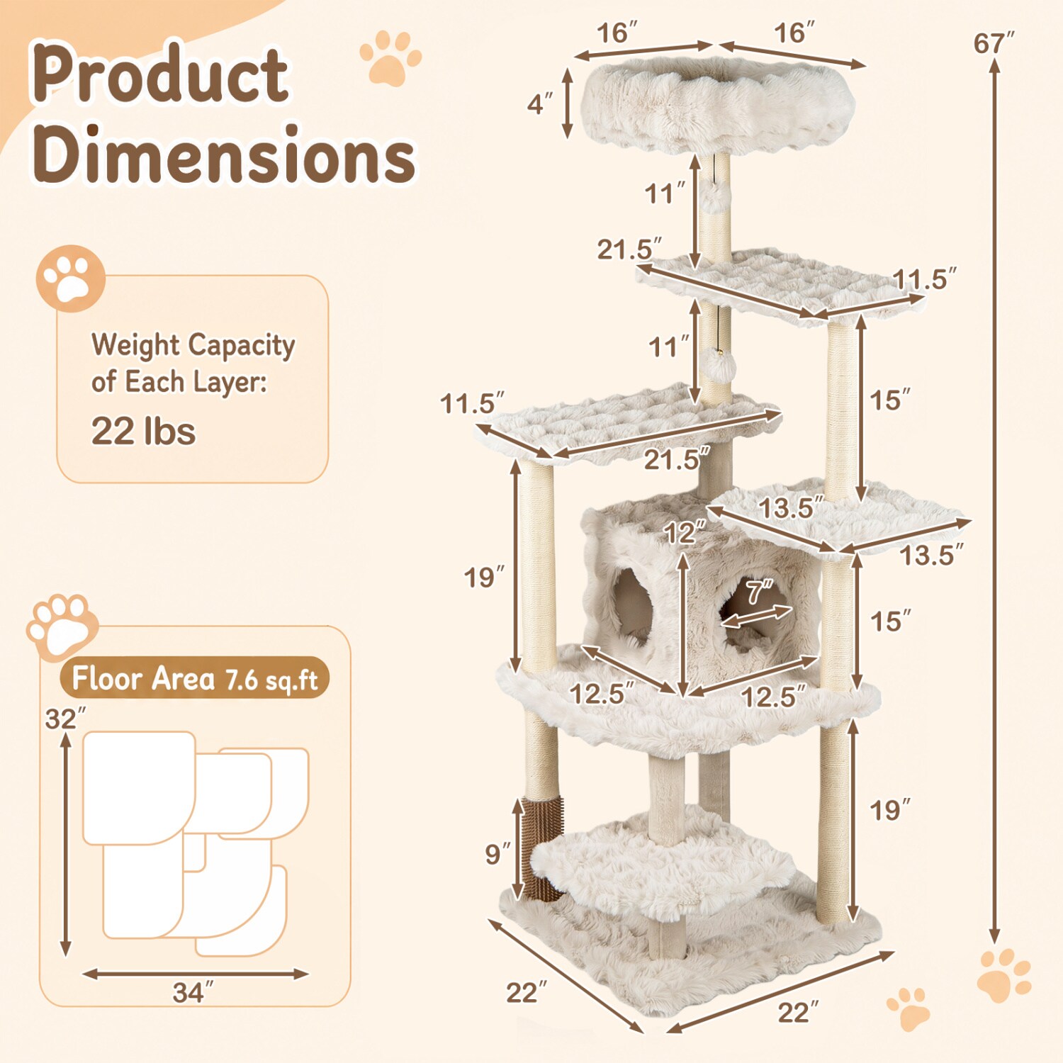 Slickblue D-CO-EB63601VP Cat-Trees - View #3