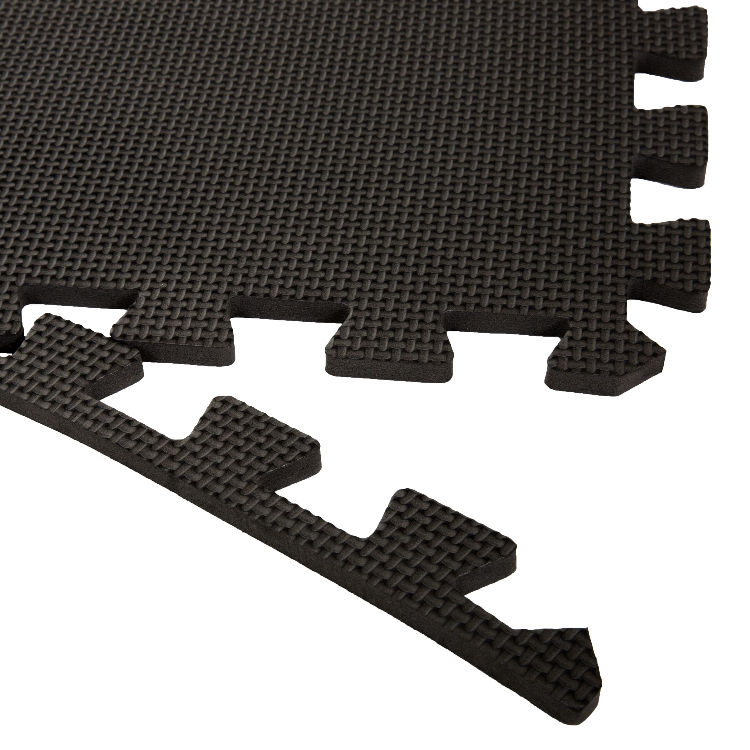 Gym Floor Tiles, Interlocking EVA Foam Padding 6 Pack, 24 X 24 X