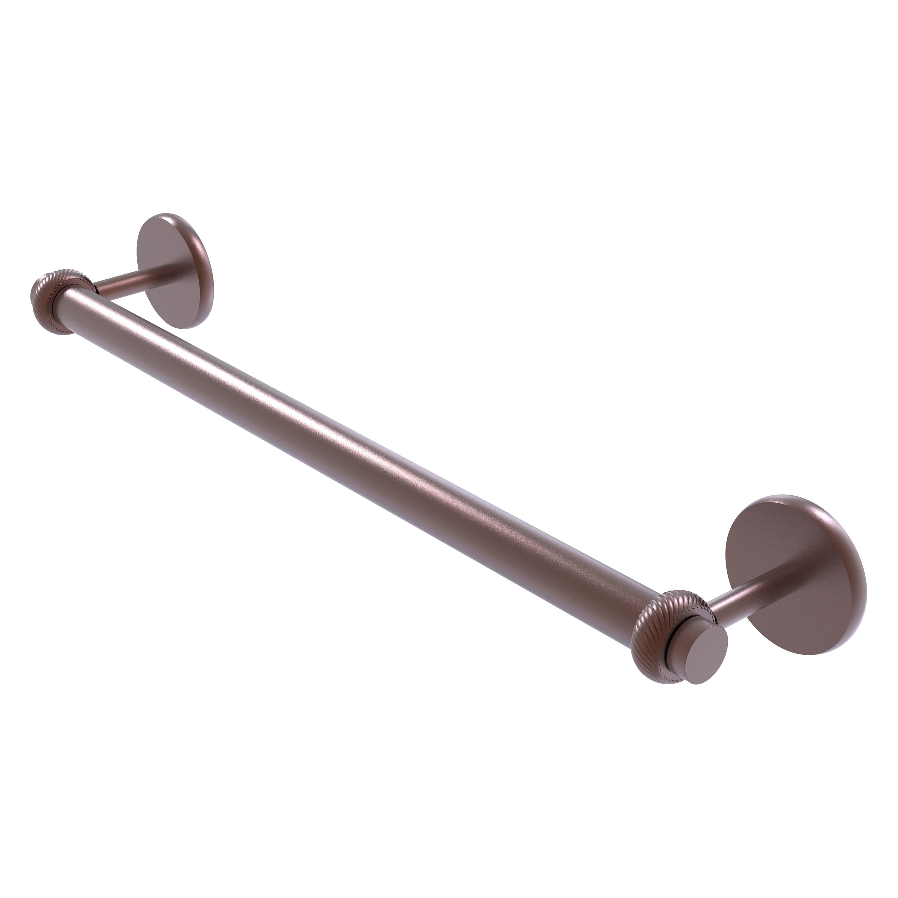 Allied Brass 7251T/30-CA Satellite Orbit Two 30-in Antique Copper Wall mount Single Towel Bar