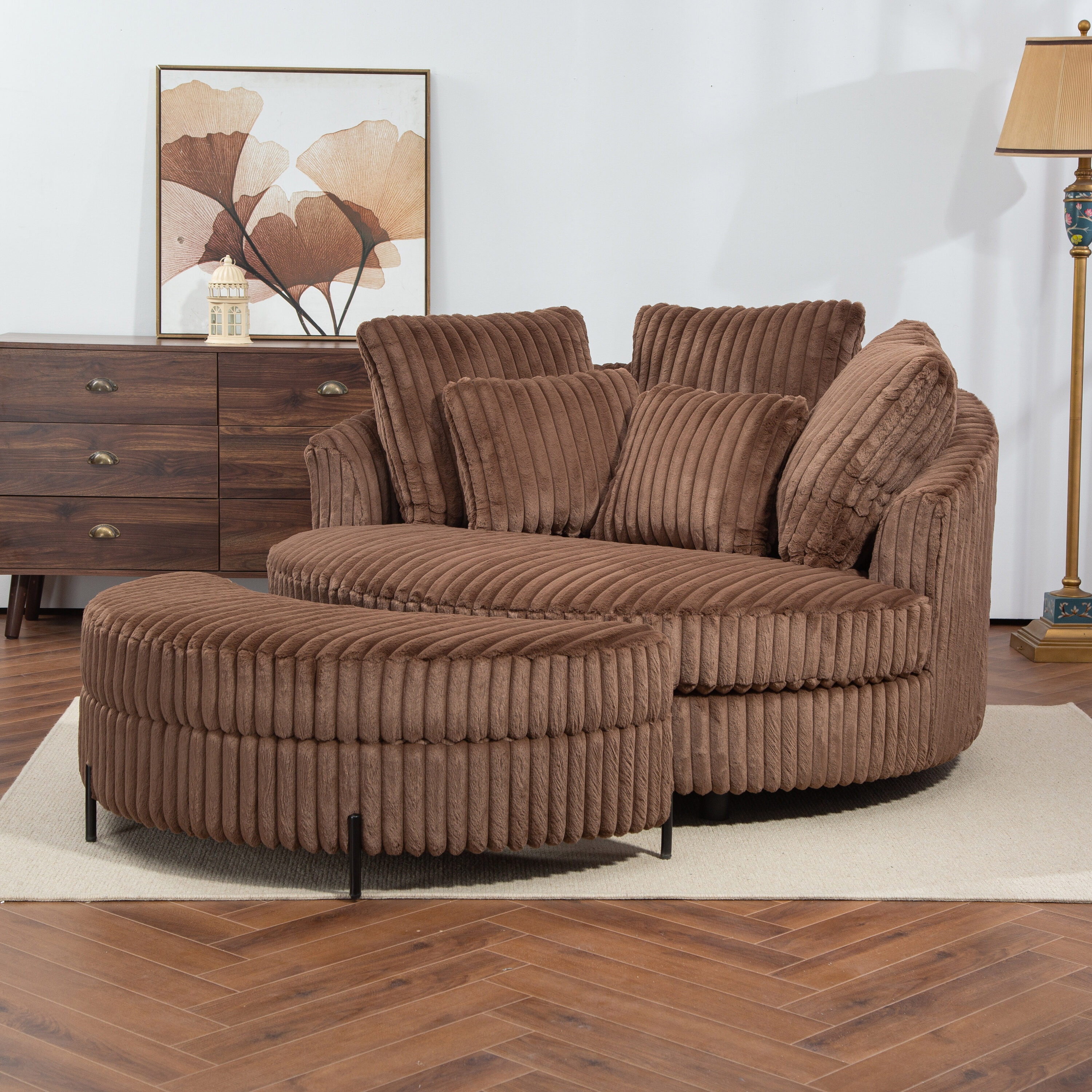 Hrinhom HC-T1002-BROWN chairs - View #3