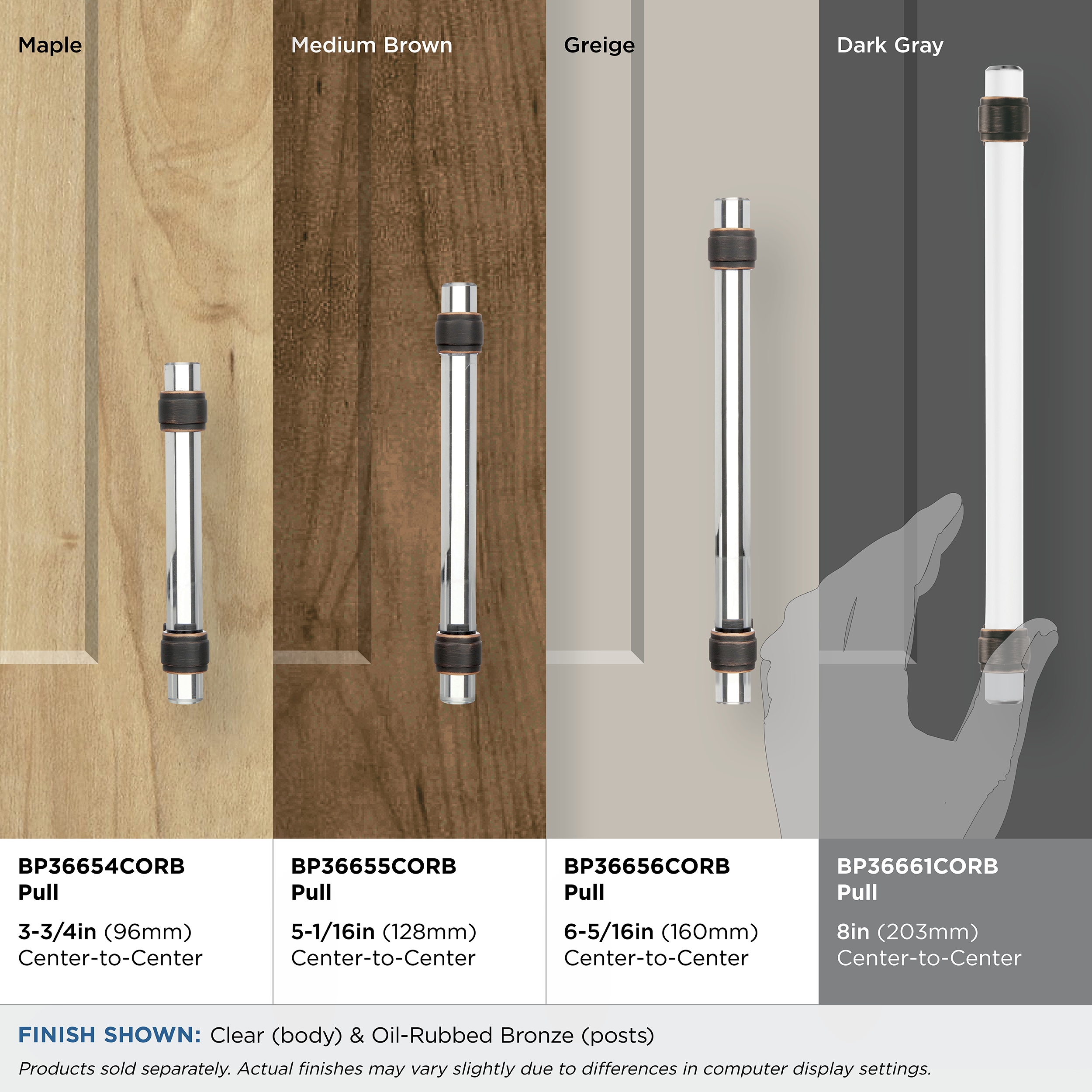 Amerock BP36661CORB Cabinet-Pulls - View #3