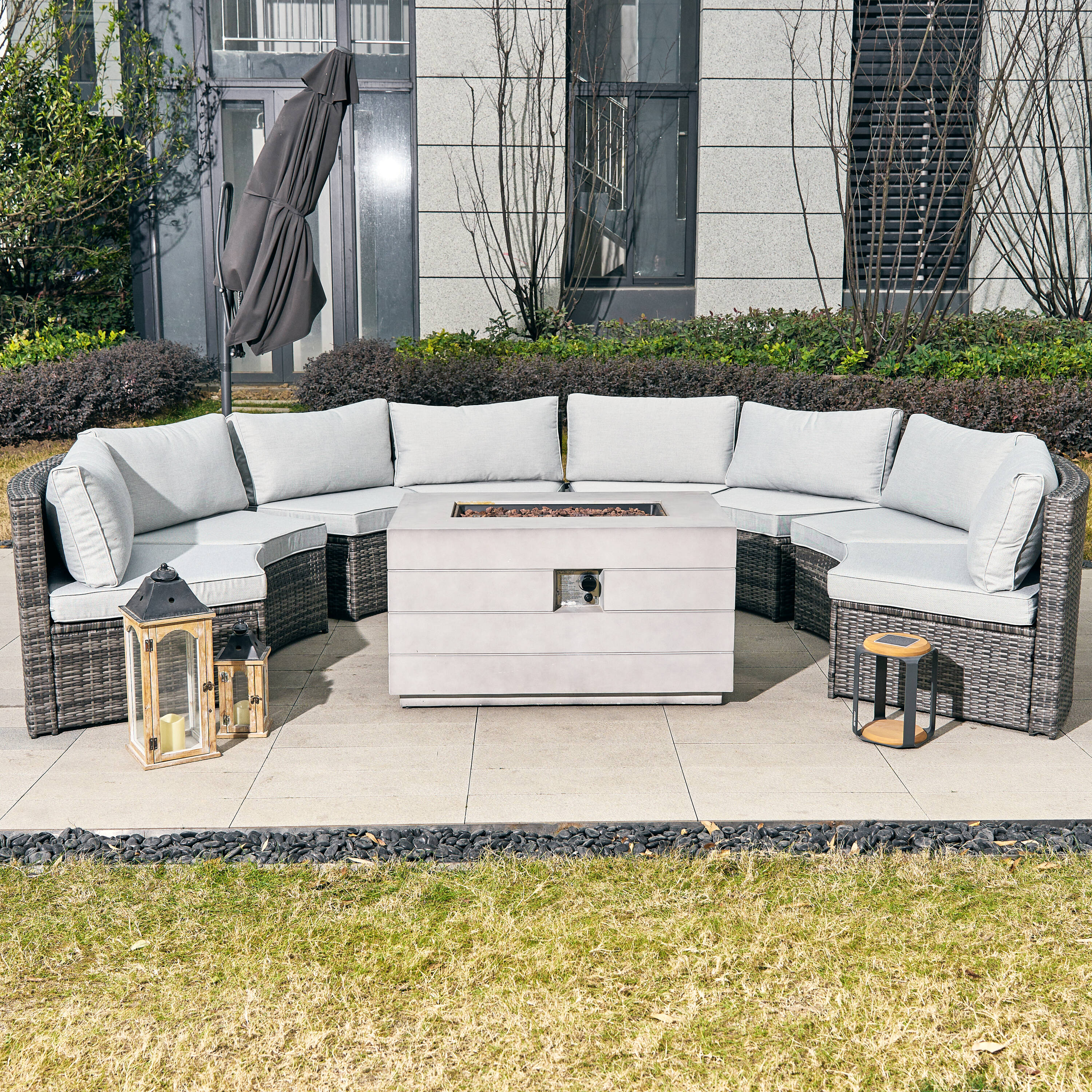 Direct Wicker DWS-1205B8SS&2150-G Patio-Conversation-Sets - View #2