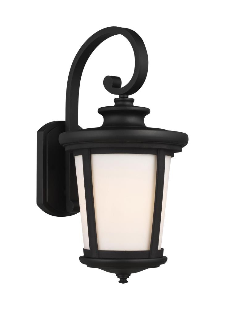 Generation Lighting 8719301EN3-12 Eddington 1 -Light 19.875-in H Black Hardwired Outdoor Wall Light