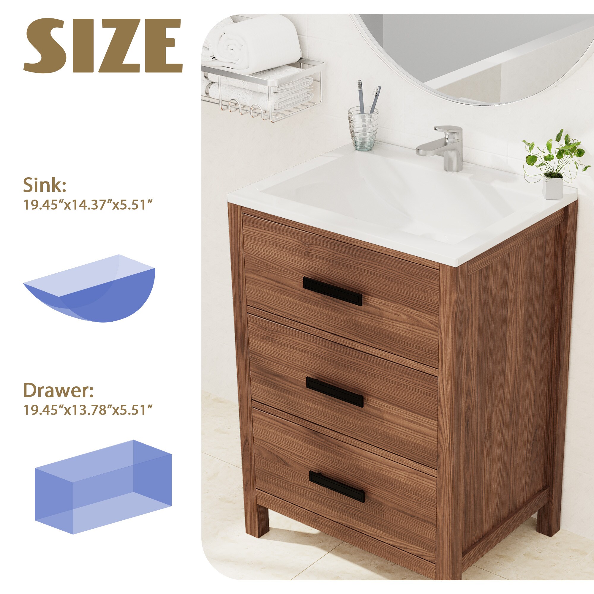 JEAREY PJCY-4P-BZ Bath-Vanity-Combo - View #4
