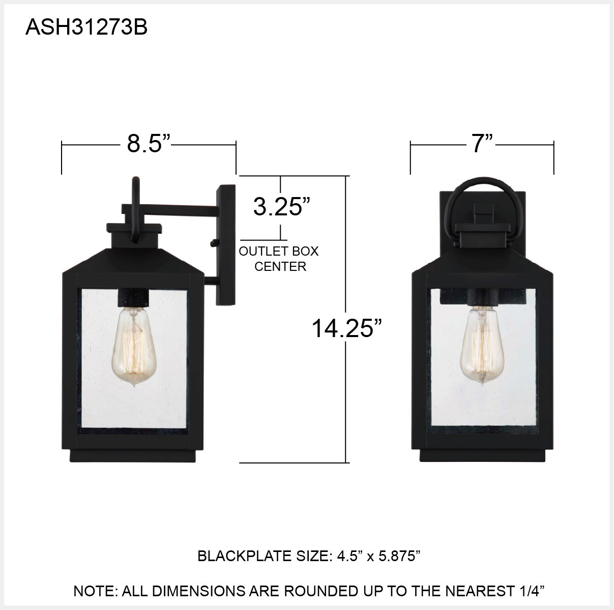 Ashley Harbour ASH31273B Outdoor-Wall-Lighting - View #9