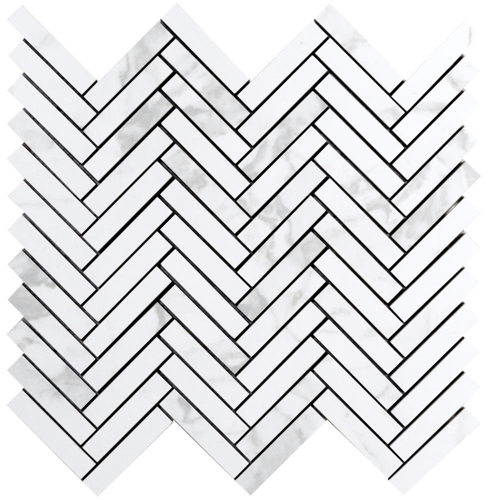 Emser F72DUOMBI1113MCVP11 Duomo 11-Pack Bianchi Porcelain Border Tile (11-in x 13-in)