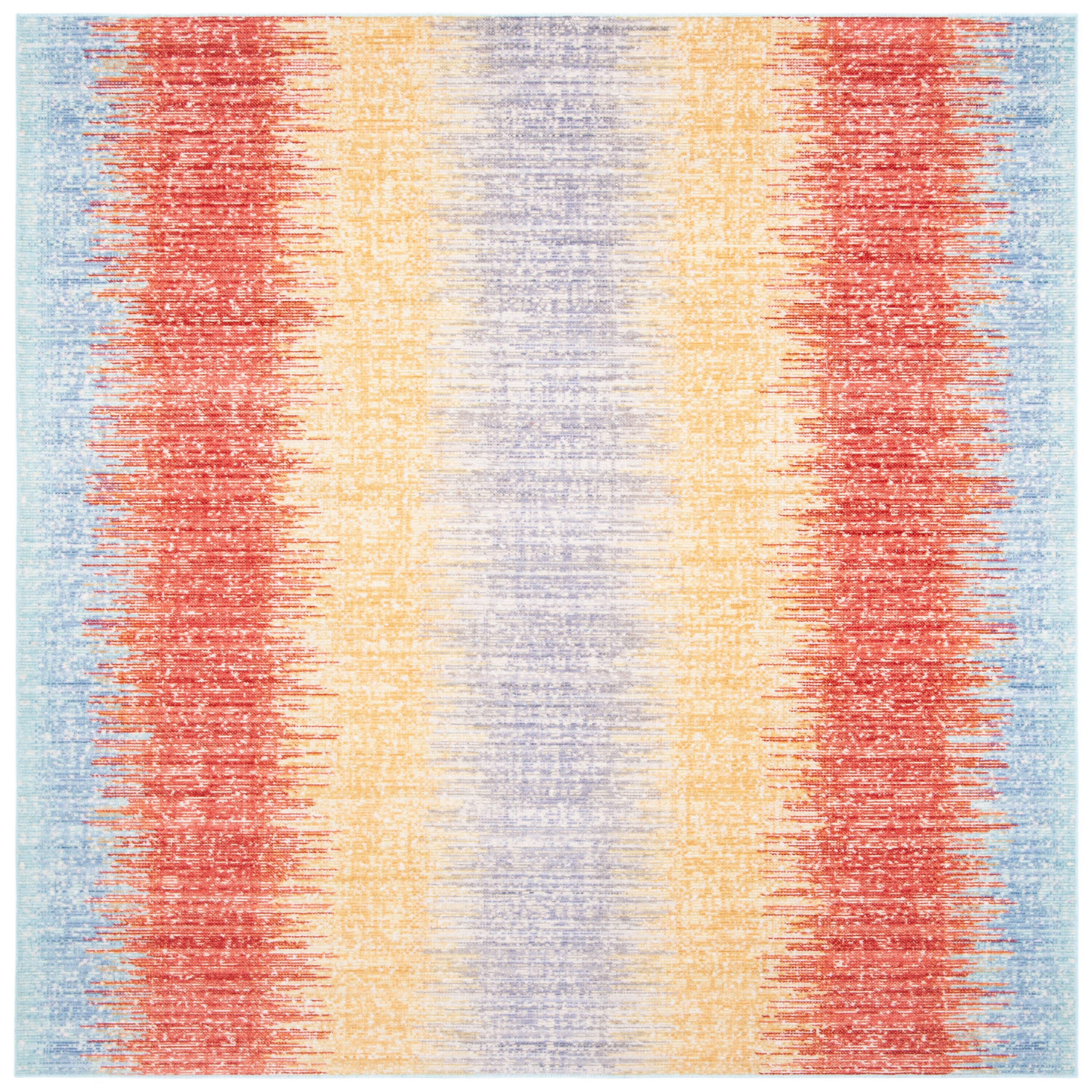 Windsor 304C Yellow Purple 6 X 6 Area Rug